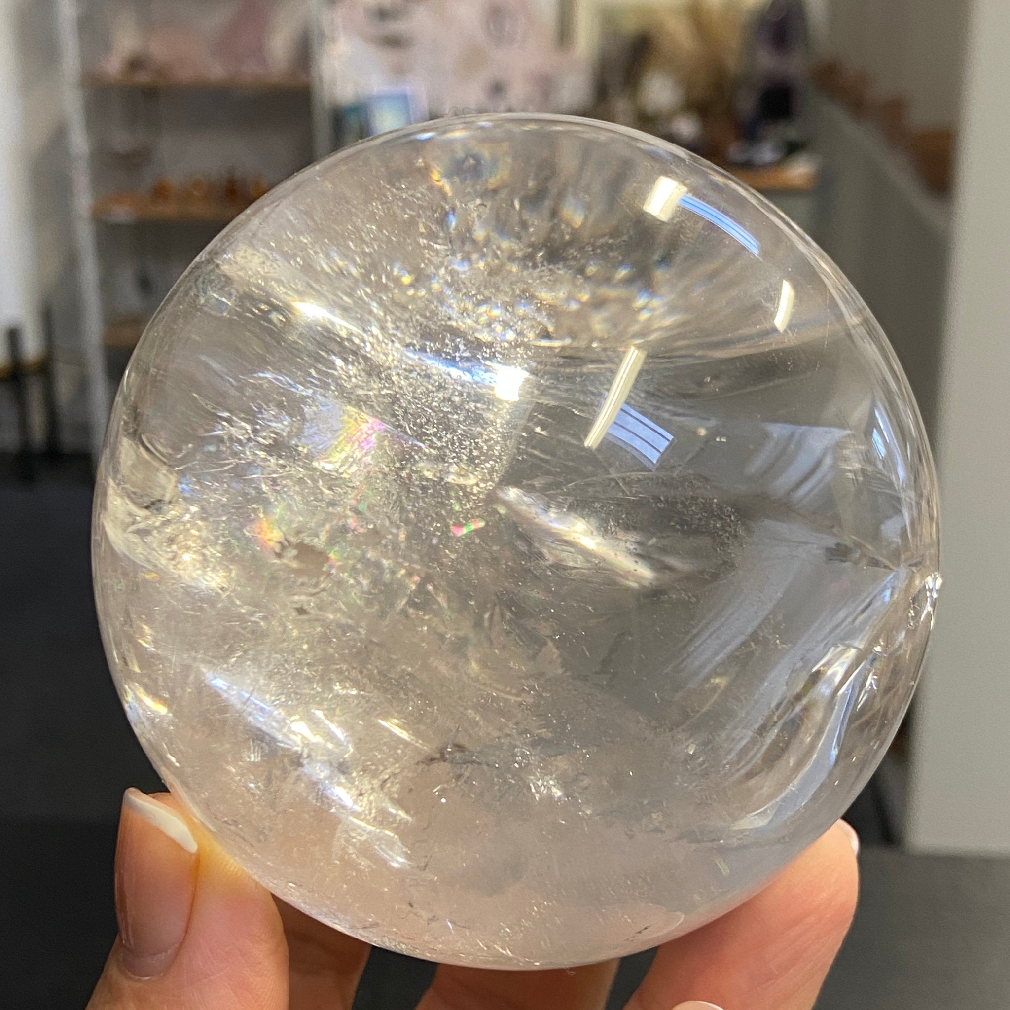 Lemurian Quartz Sphere – Brazil - Castle Rocks Cornwall