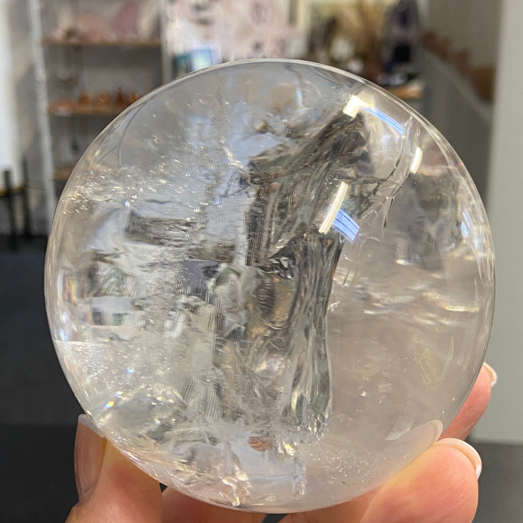 Lemurian Quartz Sphere – Brazil - Castle Rocks Cornwall