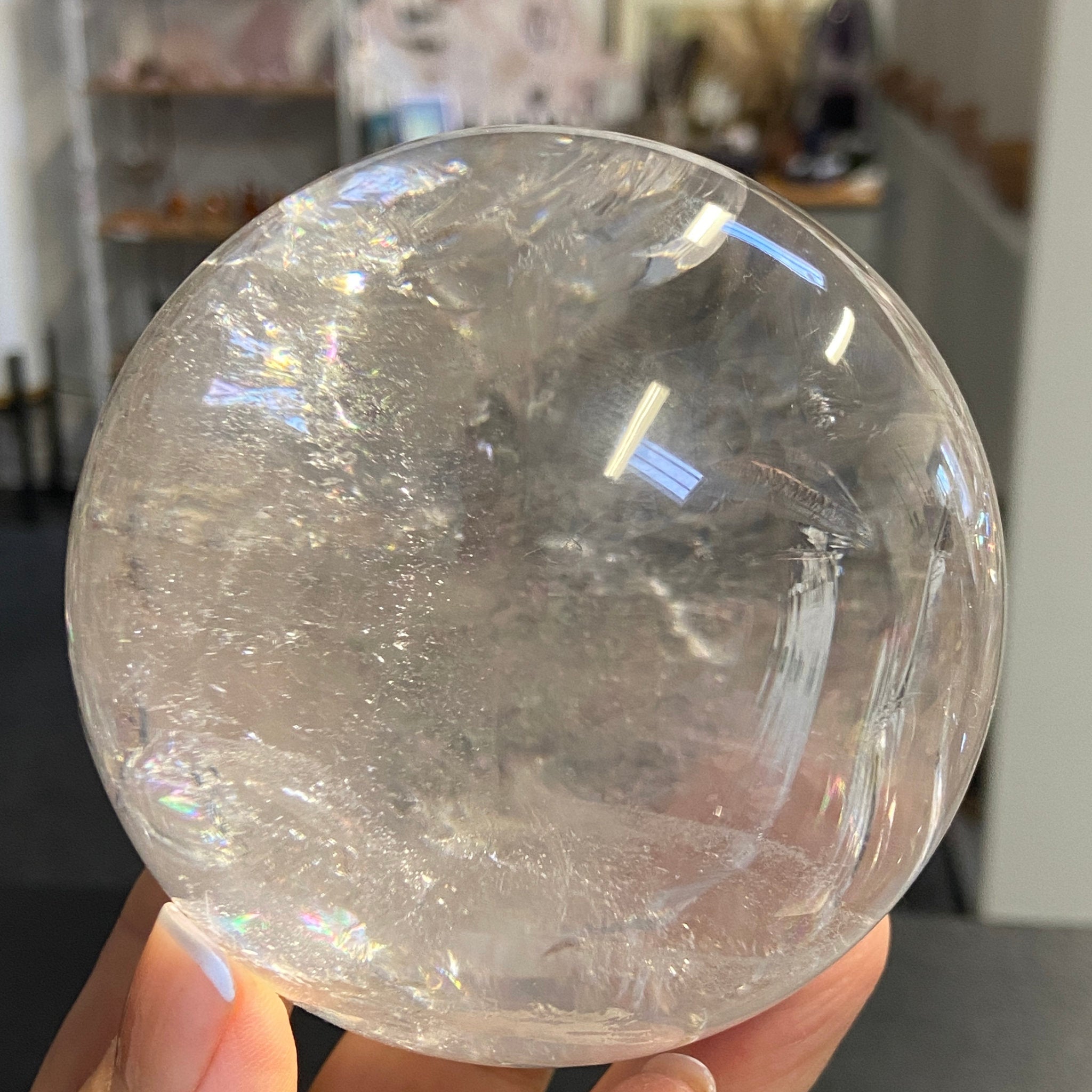 Lemurian Quartz Sphere – Brazil - Castle Rocks Cornwall