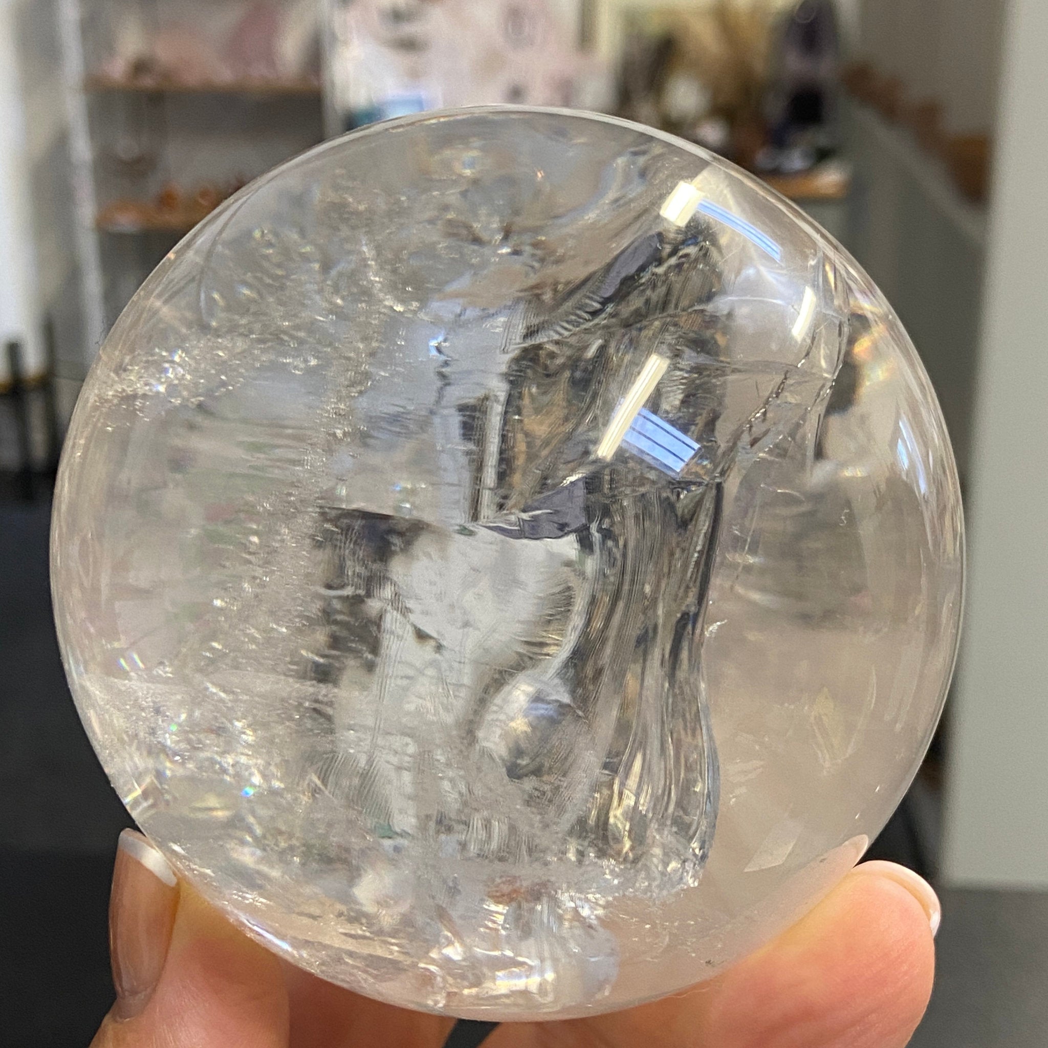 Lemurian Quartz Sphere – Brazil - Castle Rocks Cornwall