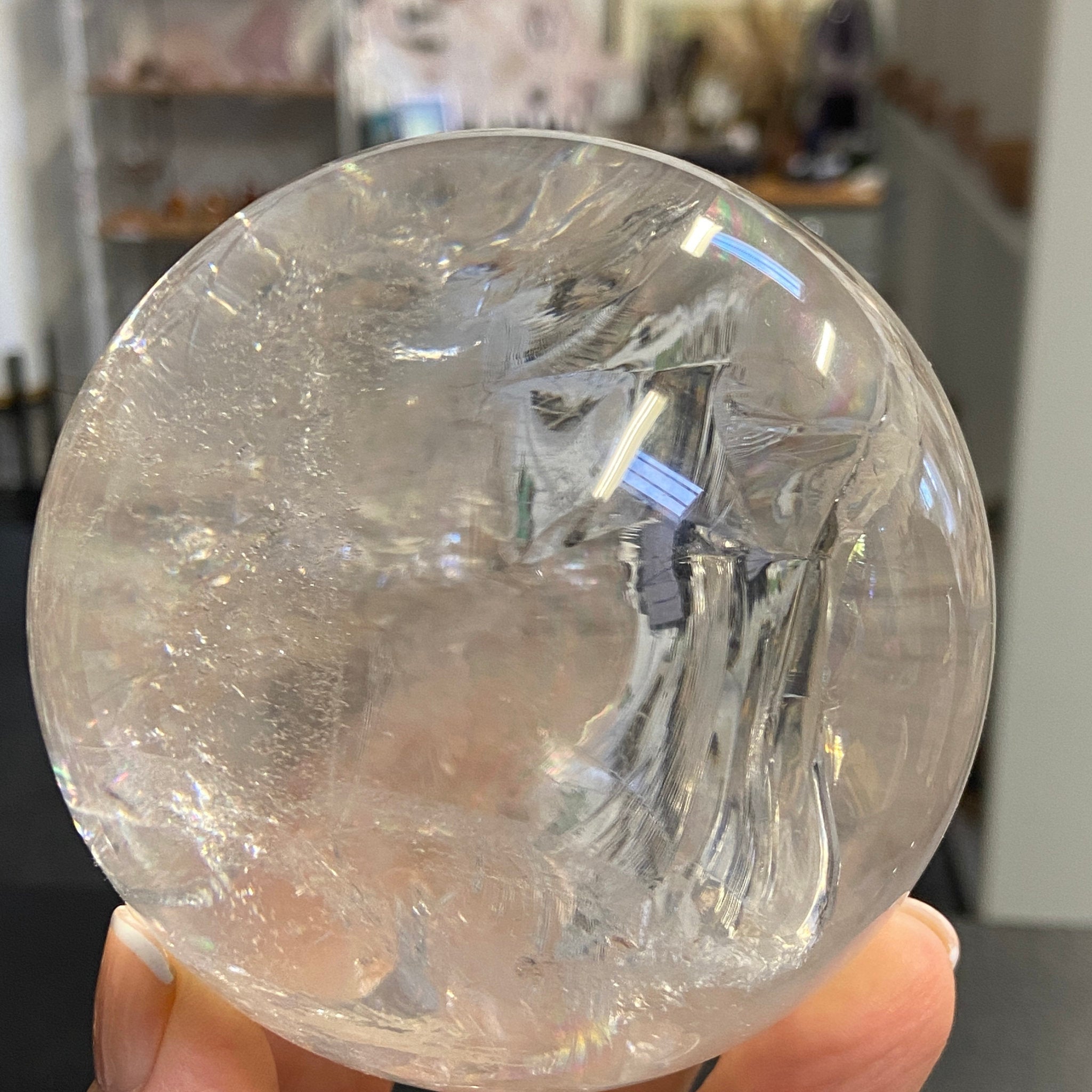 Lemurian Quartz Sphere – Brazil - Castle Rocks Cornwall