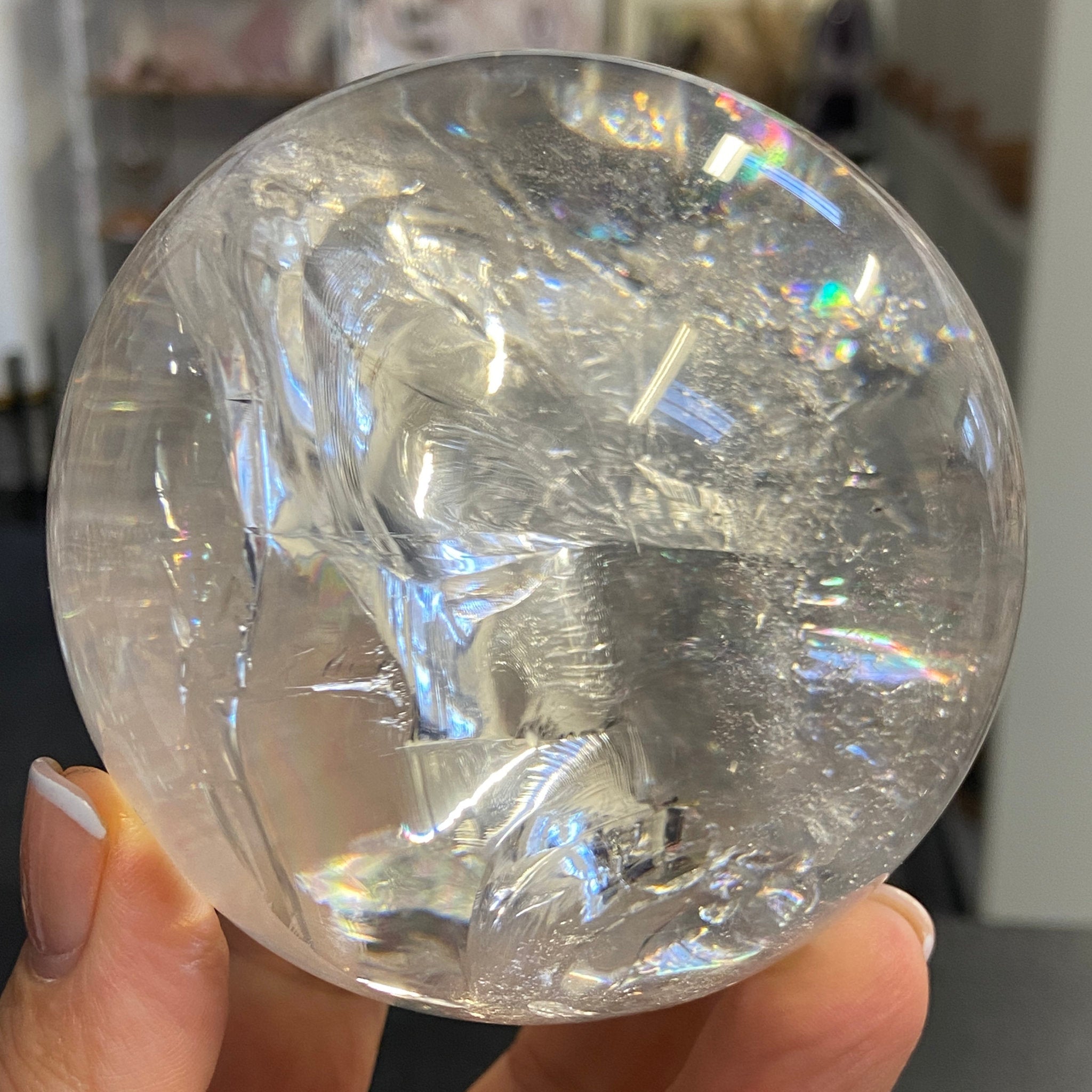 Lemurian Quartz Sphere – Brazil - Castle Rocks Cornwall