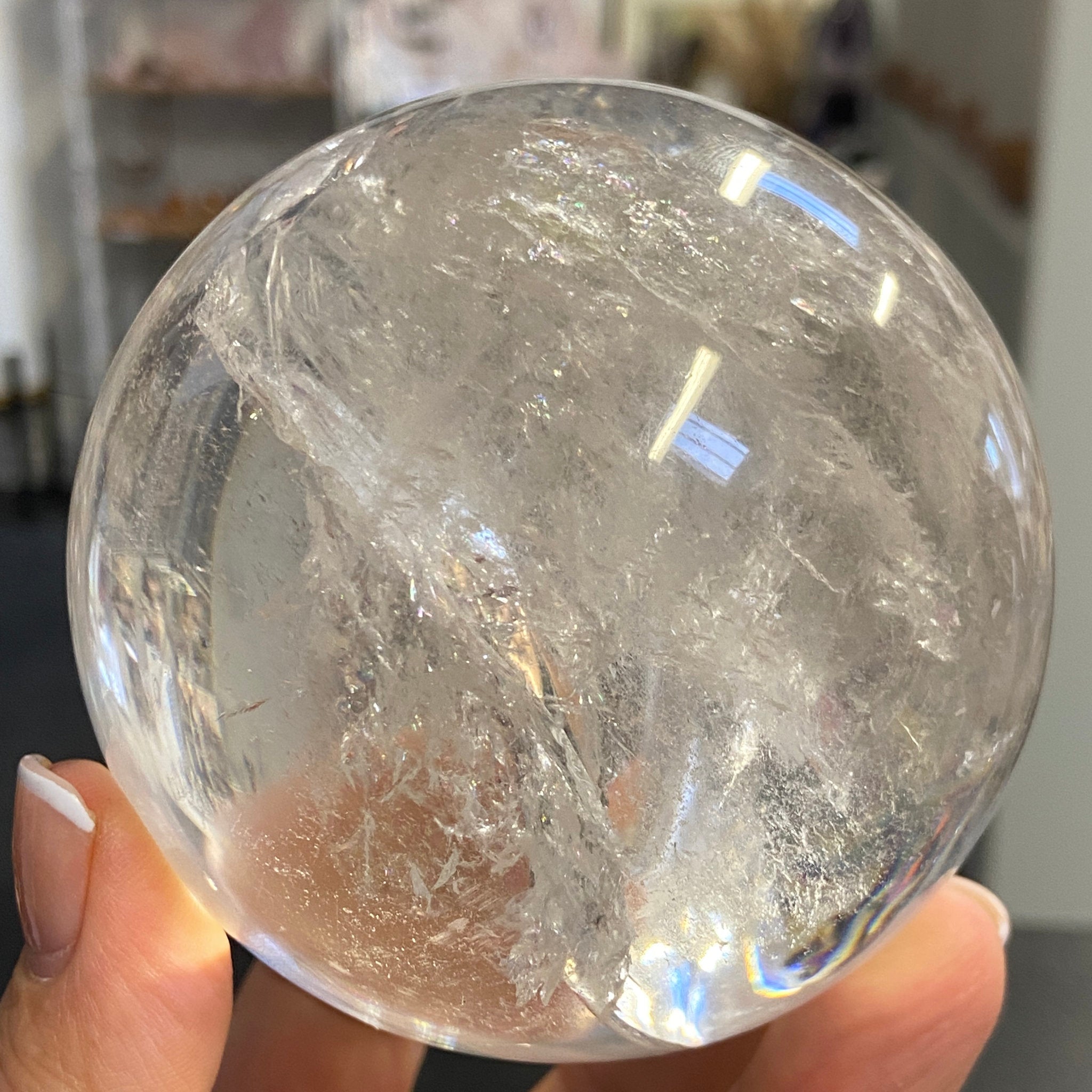 Lemurian Quartz Sphere – Brazil - Castle Rocks Cornwall