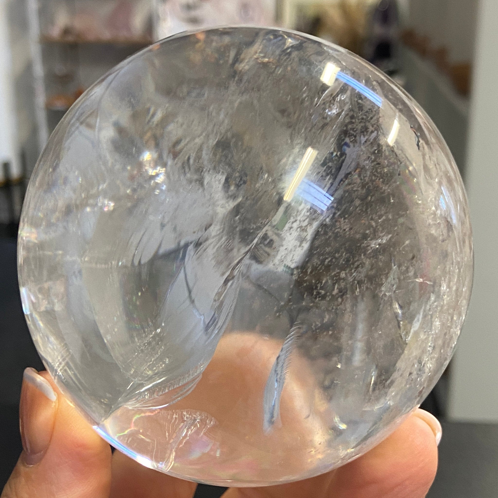 Lemurian Quartz Sphere – Brazil - Castle Rocks Cornwall