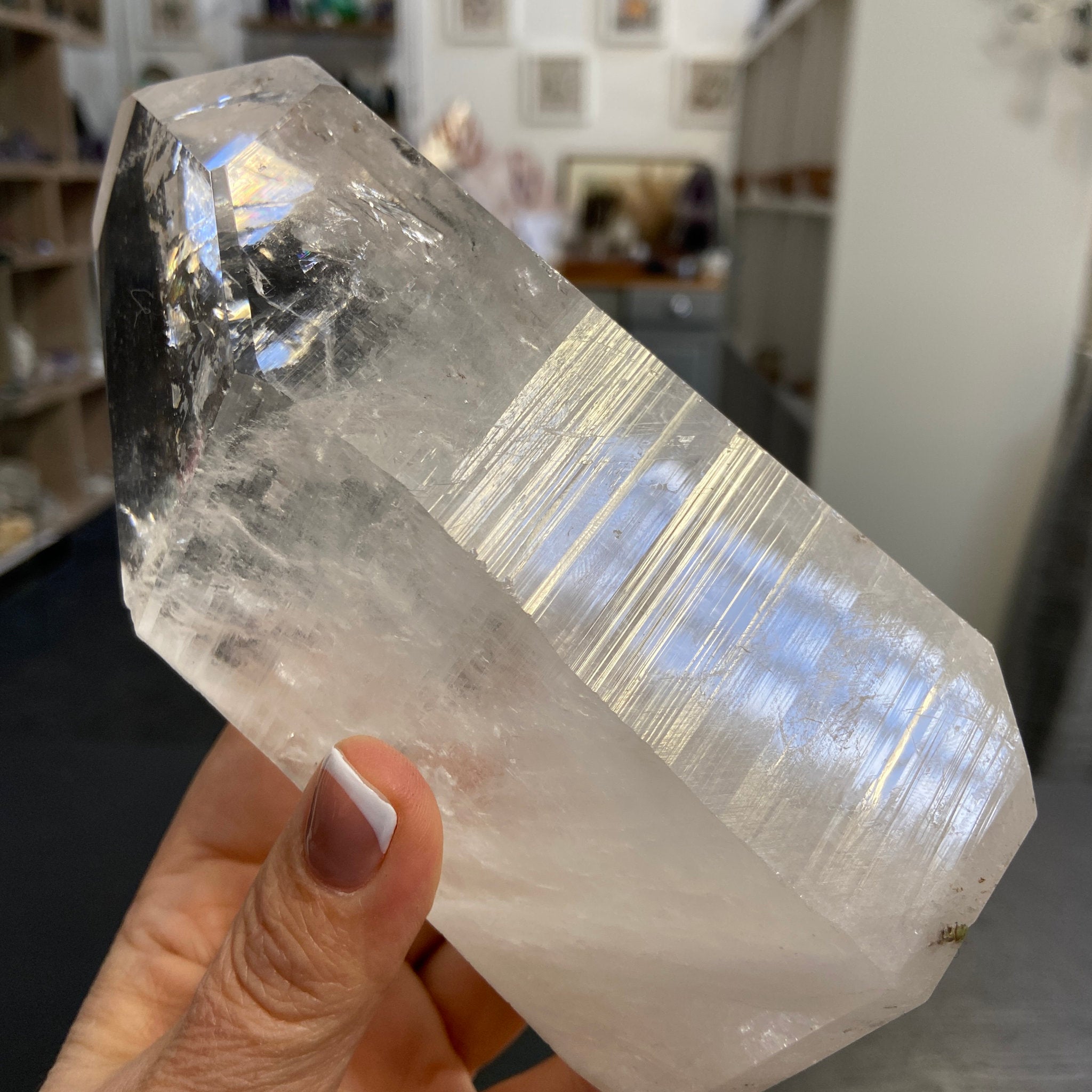 Lemurian Seed Quartz Point – Brazil - Castle Rocks Cornwall