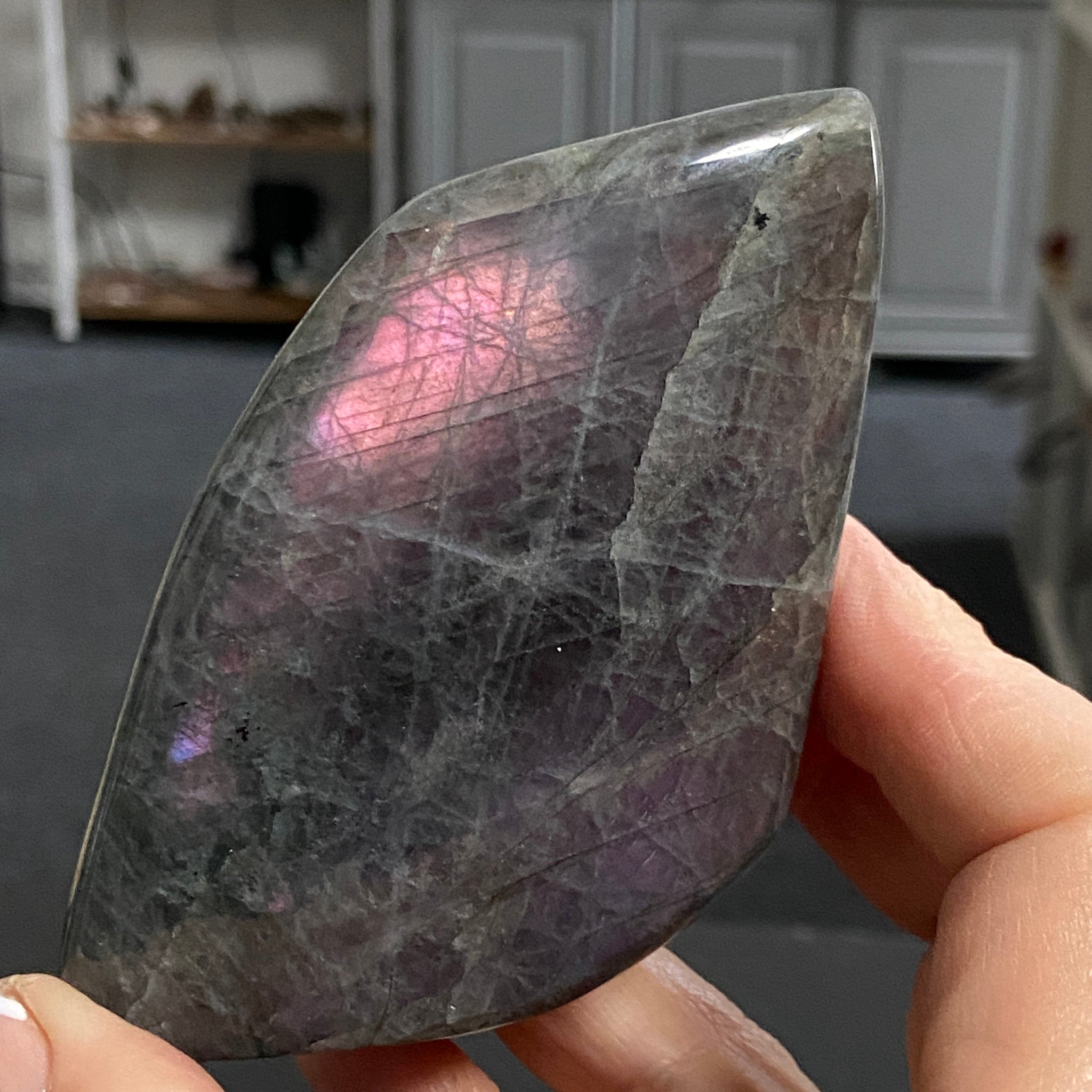 Madagascan Labradorite Freeform – New Beginnings & Intuition - Castle Rocks Cornwall