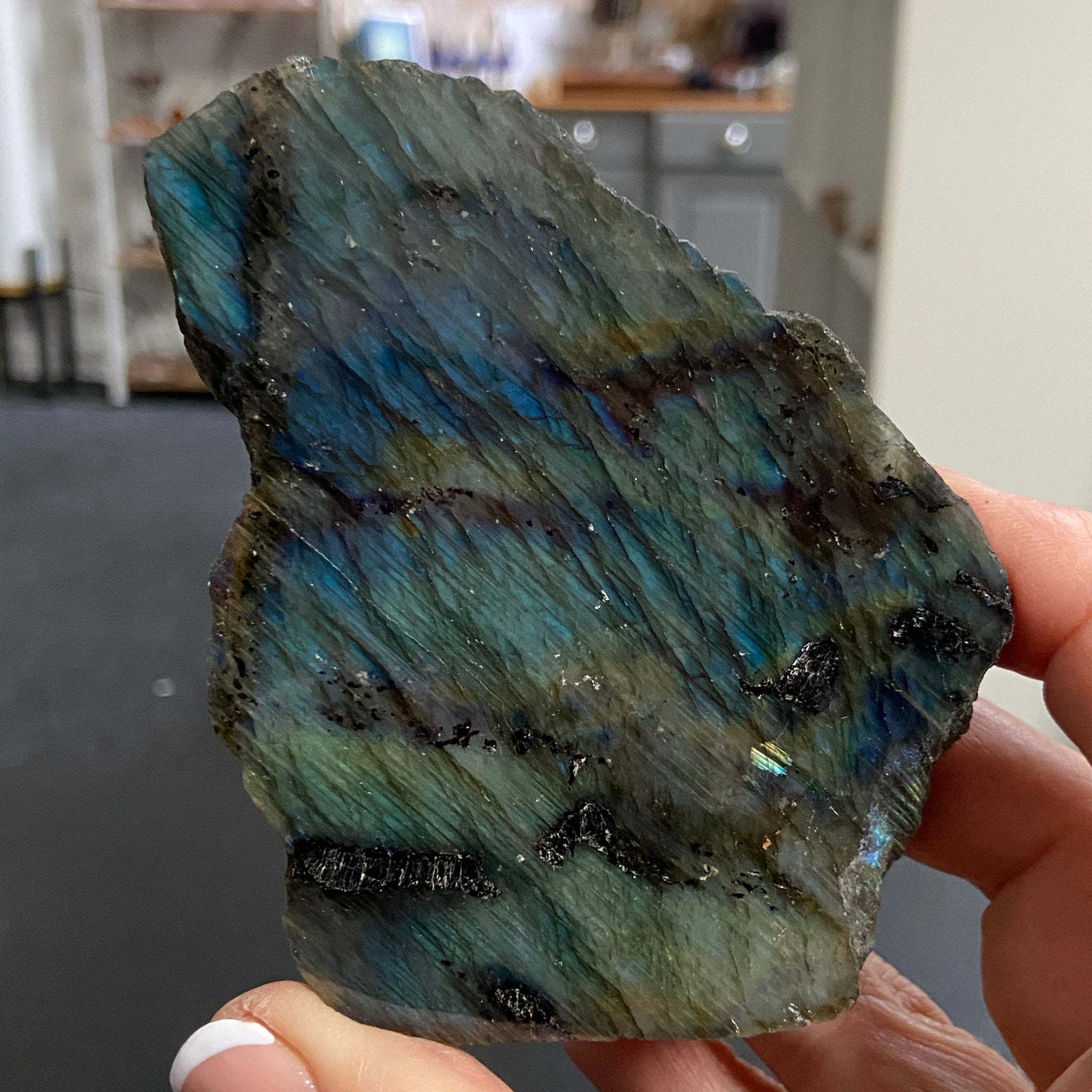Madagascan 'Papillon' Labradorite – New Beginnings & Intuition - Castle Rocks Cornwall