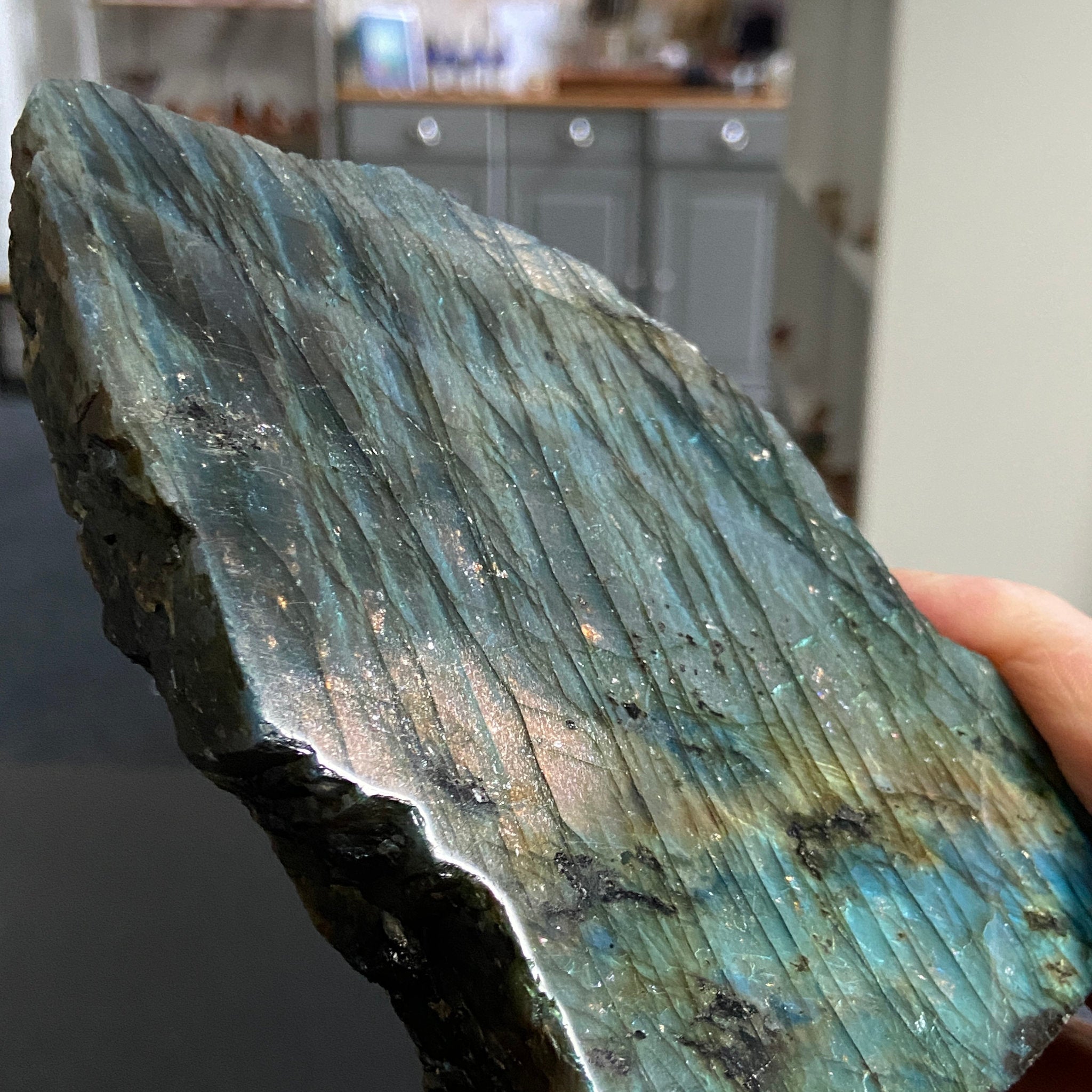 Madagascan 'Papillon' Labradorite – New Beginnings & Intuition - Castle Rocks Cornwall