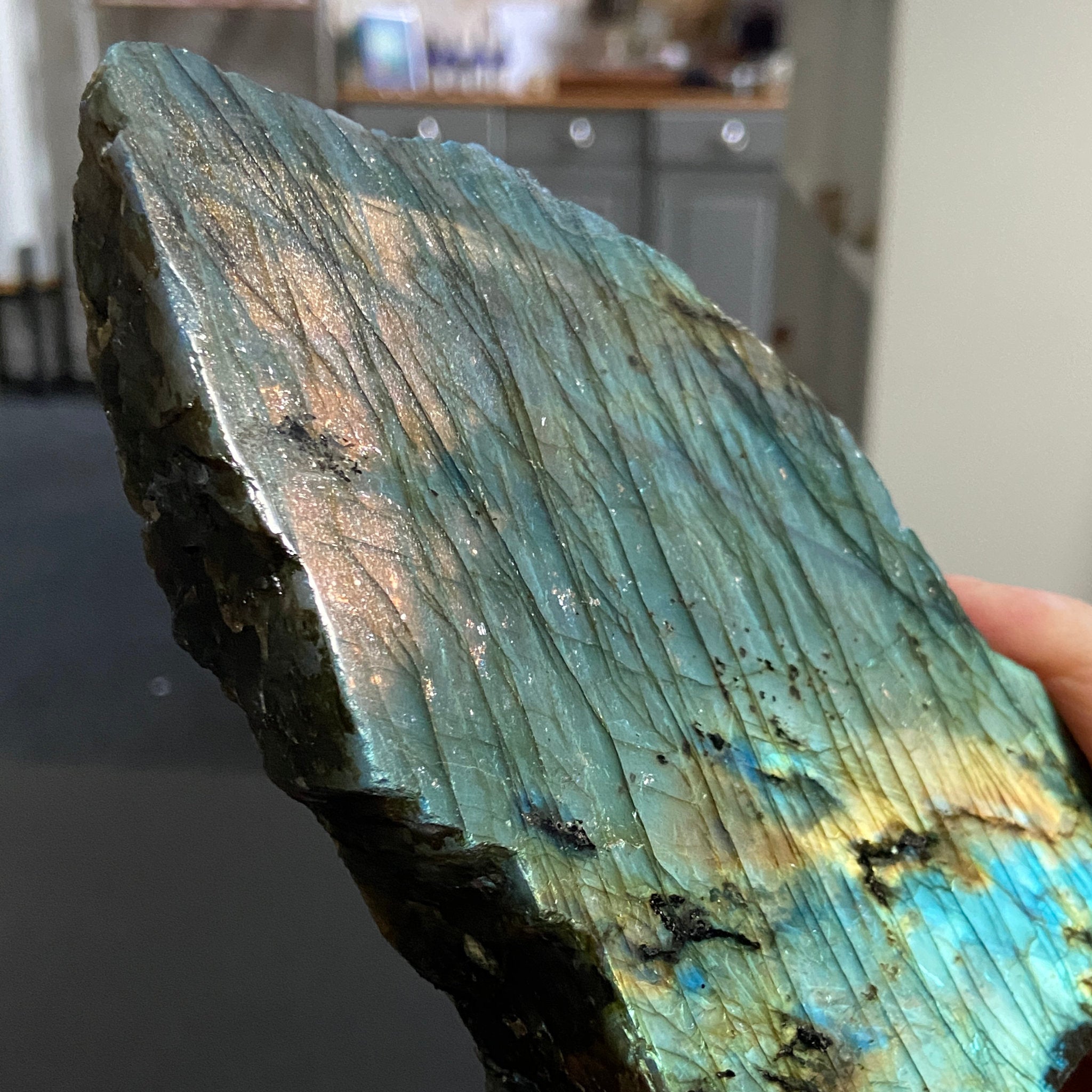 Madagascan 'Papillon' Labradorite – New Beginnings & Intuition - Castle Rocks Cornwall