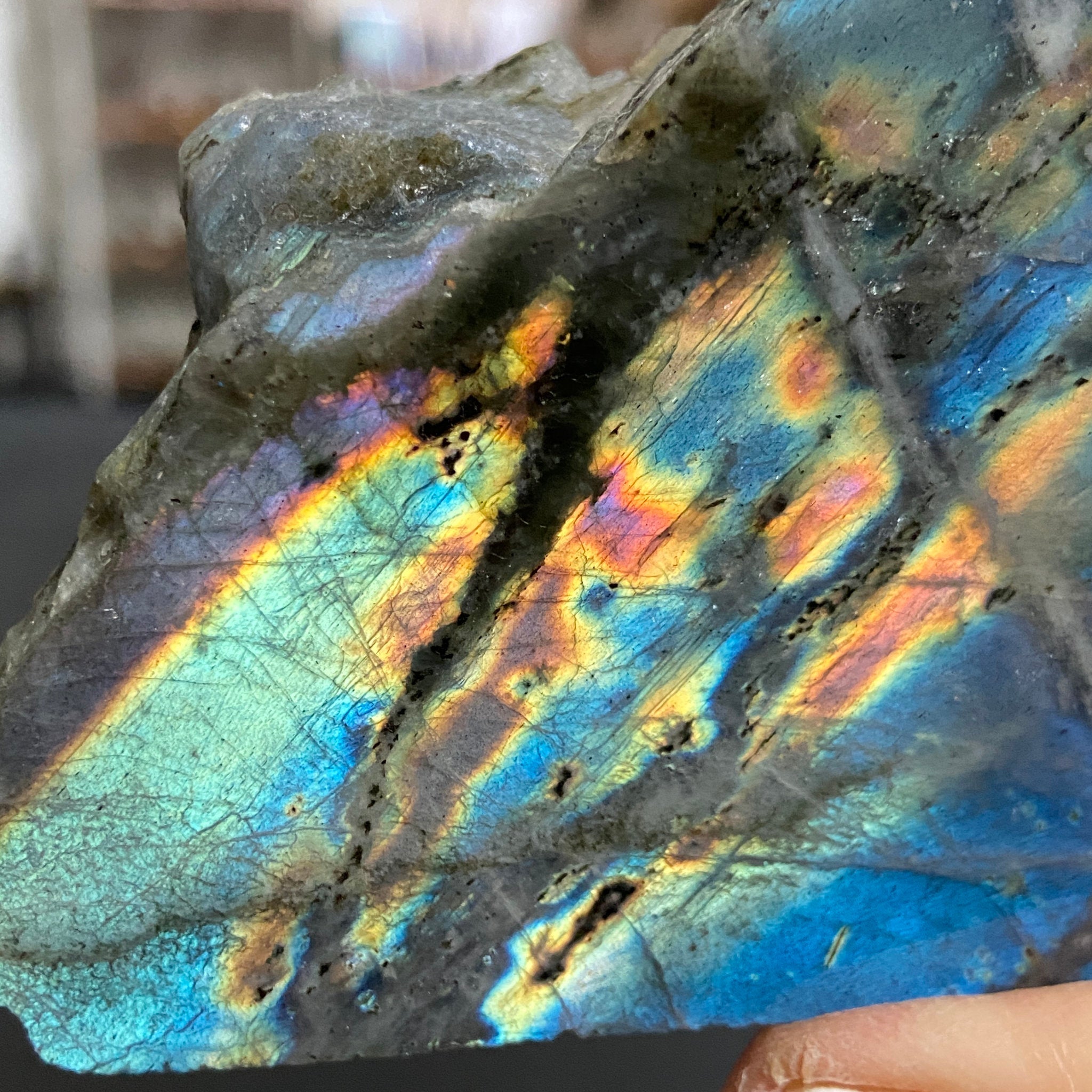 Madagascan 'Papillon' Labradorite – New Beginnings & Intuition - Castle Rocks Cornwall