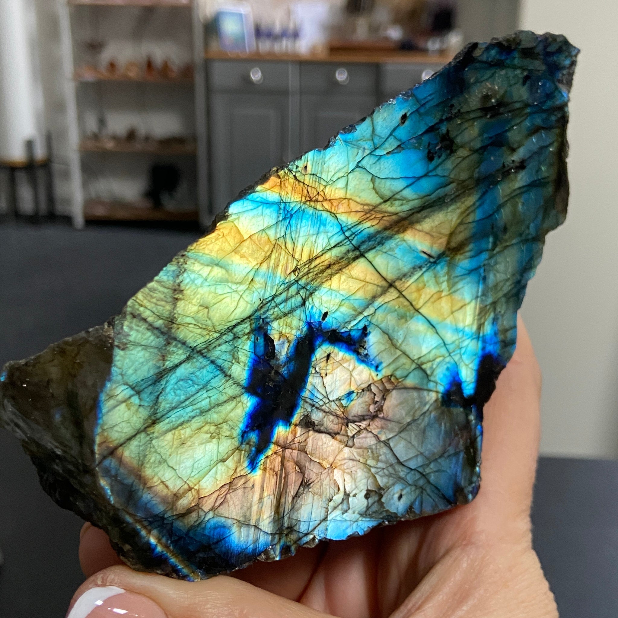 Madagascan 'Papillon' Labradorite – New Beginnings & Intuition - Castle Rocks Cornwall