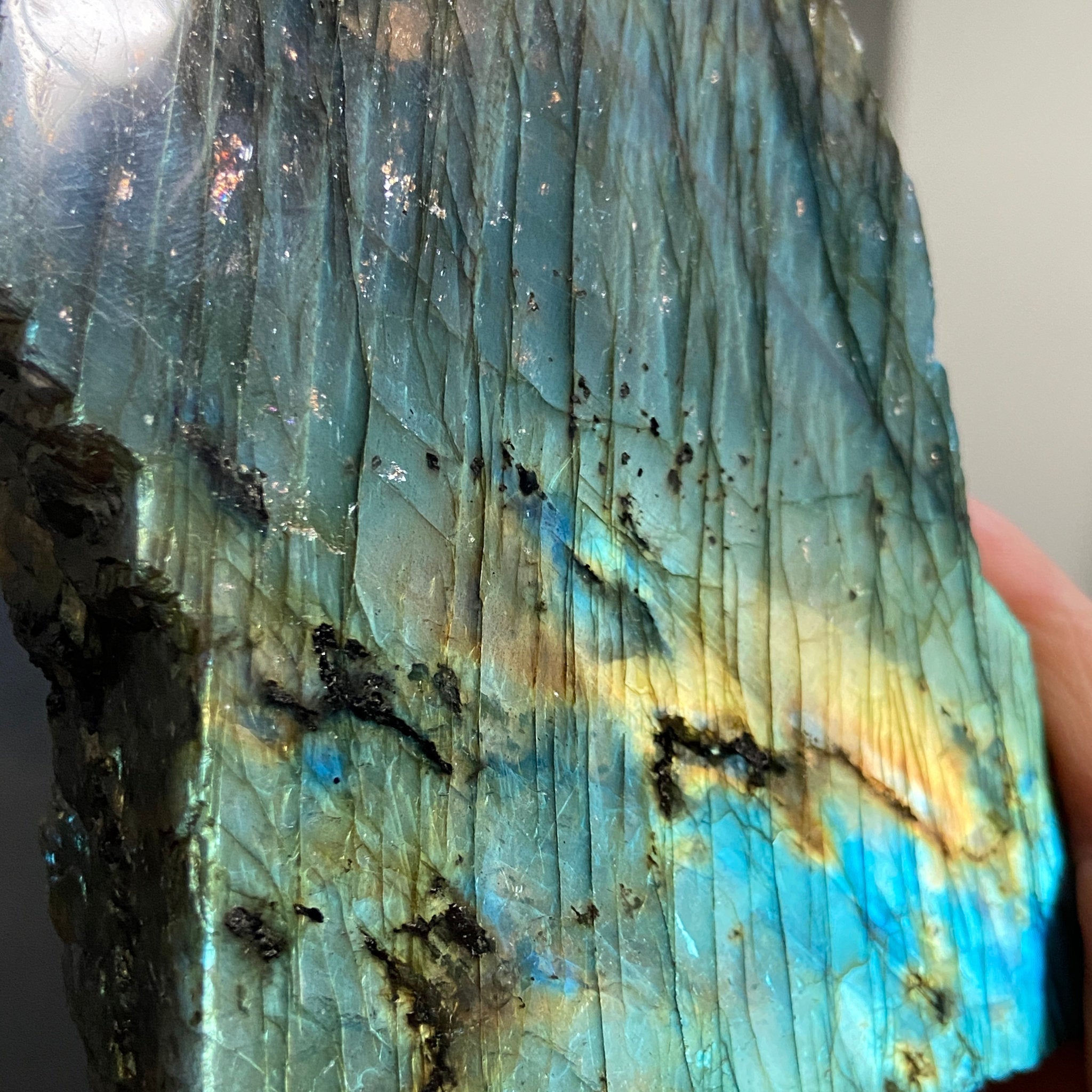 Madagascan 'Papillon' Labradorite – New Beginnings & Intuition - Castle Rocks Cornwall