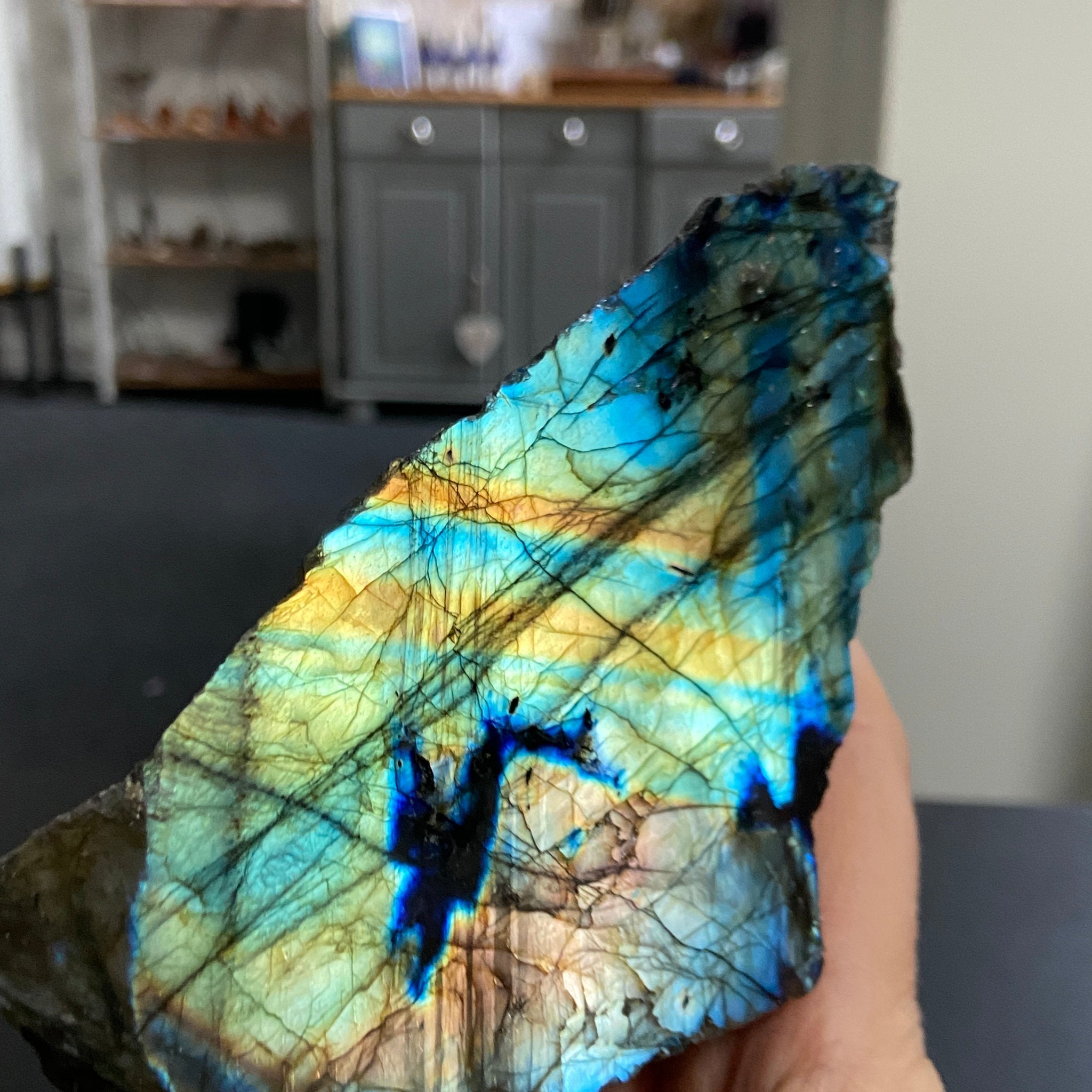 Madagascan 'Papillon' Labradorite – New Beginnings & Intuition - Castle Rocks Cornwall