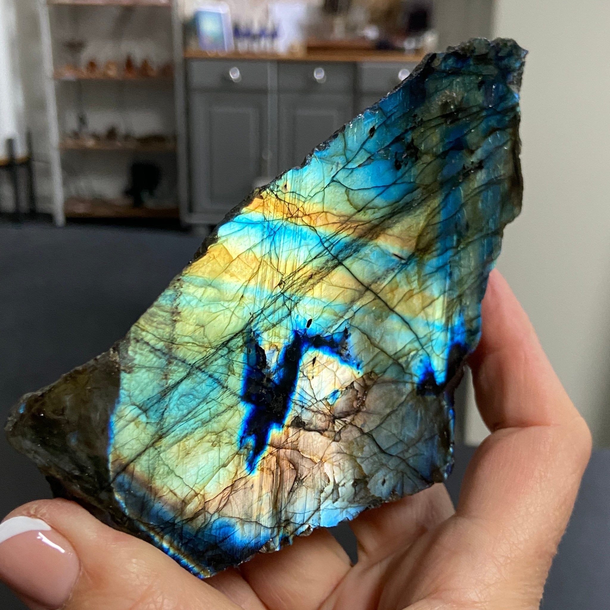 Madagascan 'Papillon' Labradorite – New Beginnings & Intuition - Castle Rocks Cornwall