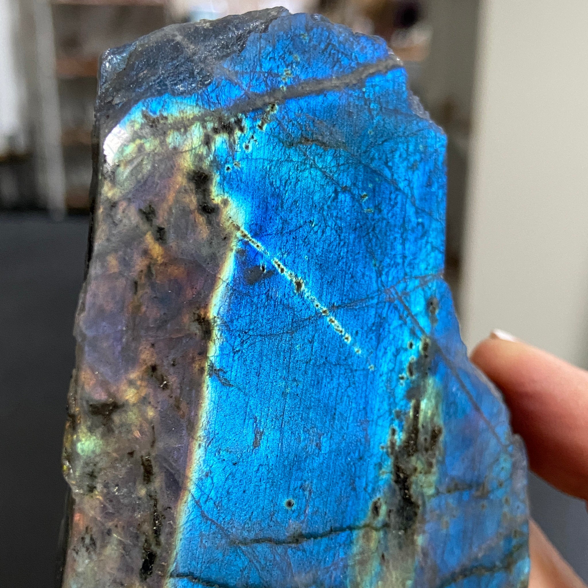 Madagascan 'Papillon' Labradorite – New Beginnings & Intuition - Castle Rocks Cornwall