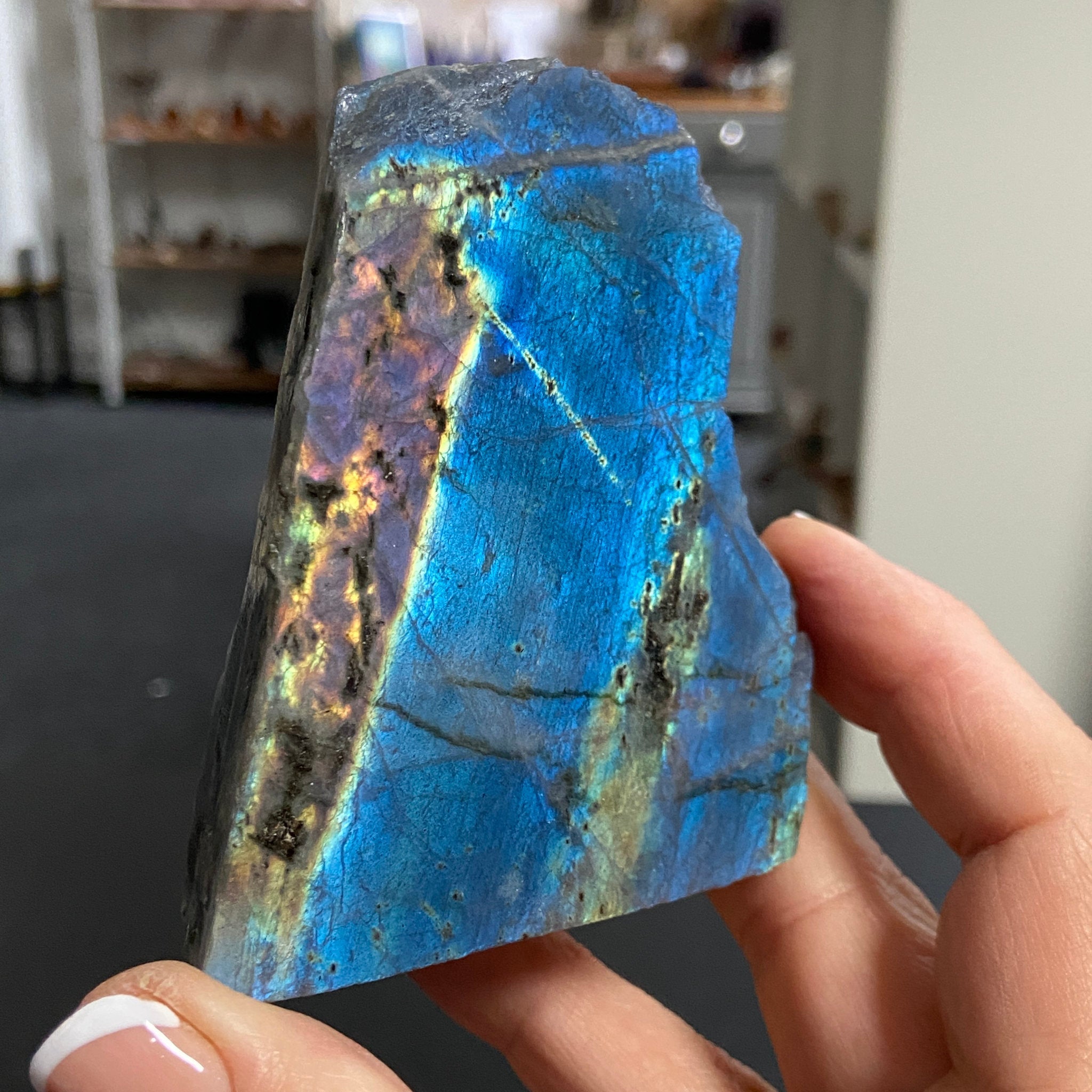 Madagascan 'Papillon' Labradorite – New Beginnings & Intuition - Castle Rocks Cornwall