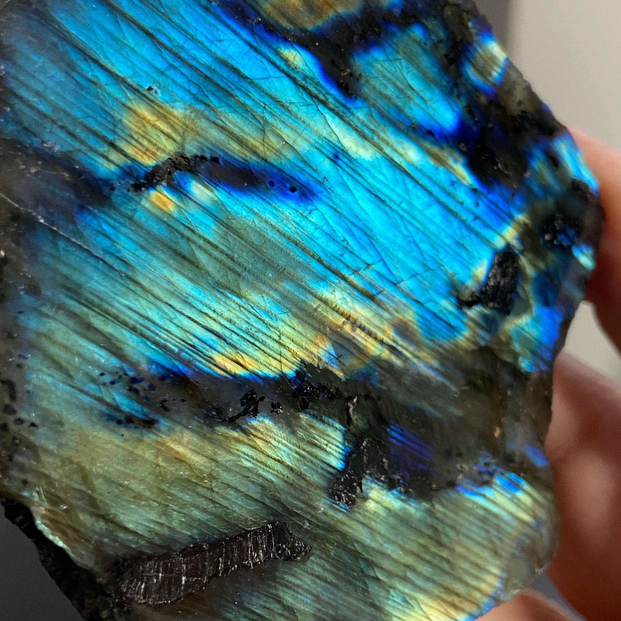 Madagascan 'Papillon' Labradorite – New Beginnings & Intuition - Castle Rocks Cornwall