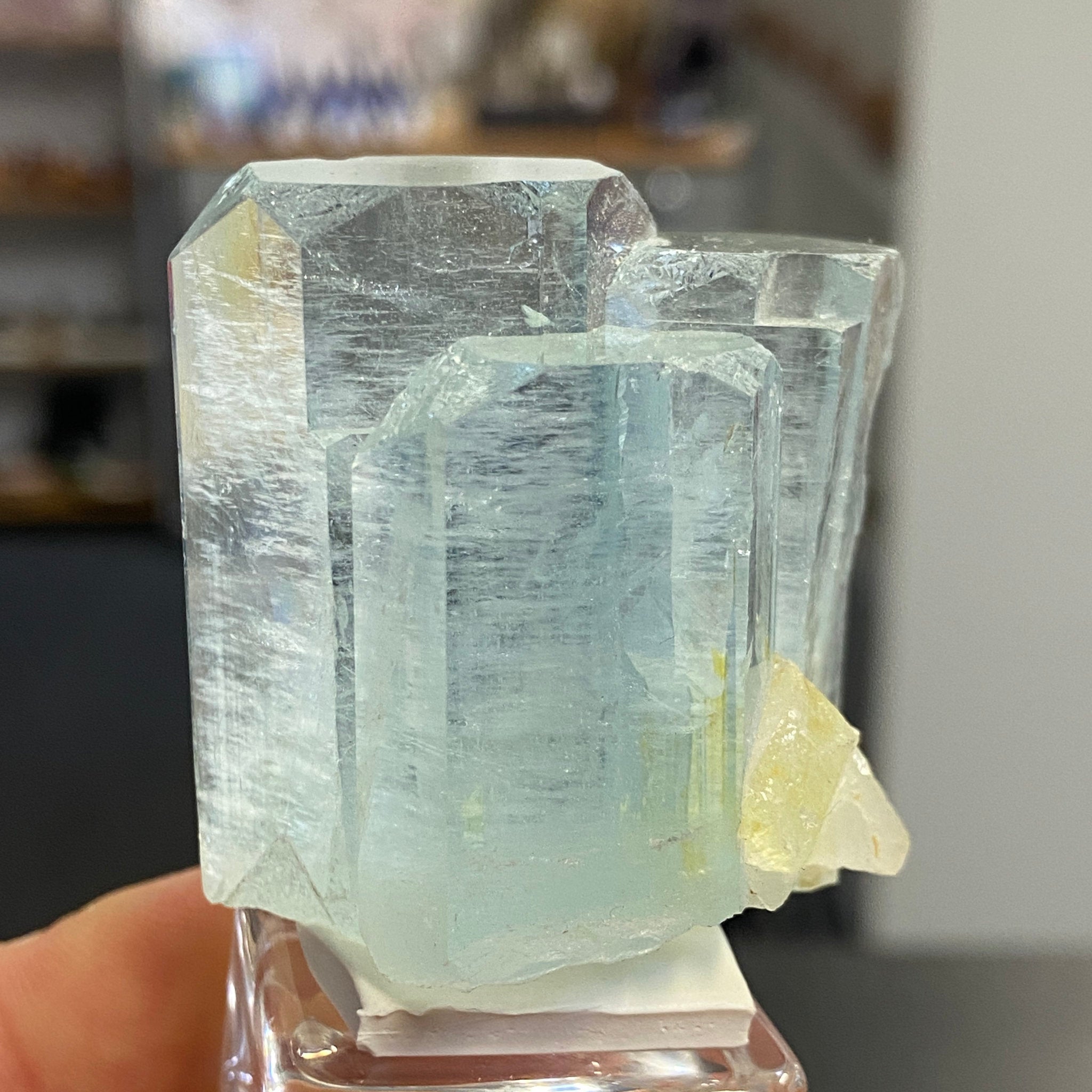 Natural Aquamarine Crystal Cluster – Afghanistan - Castle Rocks Cornwall