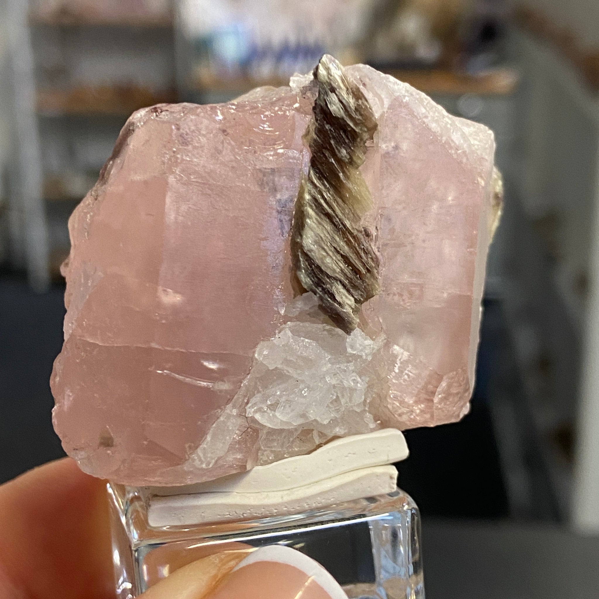 Natural Morganite Crystal – Brazil - Castle Rocks Cornwall