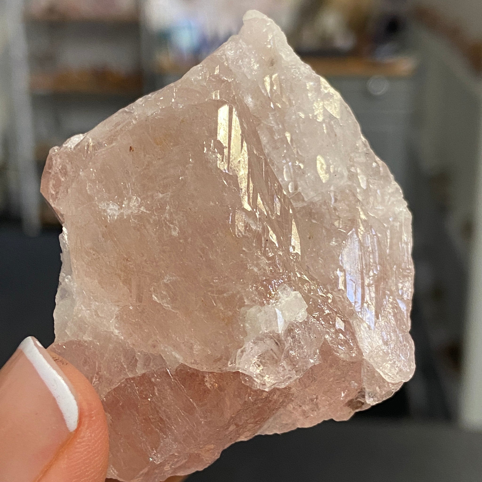 Natural Morganite Crystal – Brazil - Castle Rocks Cornwall