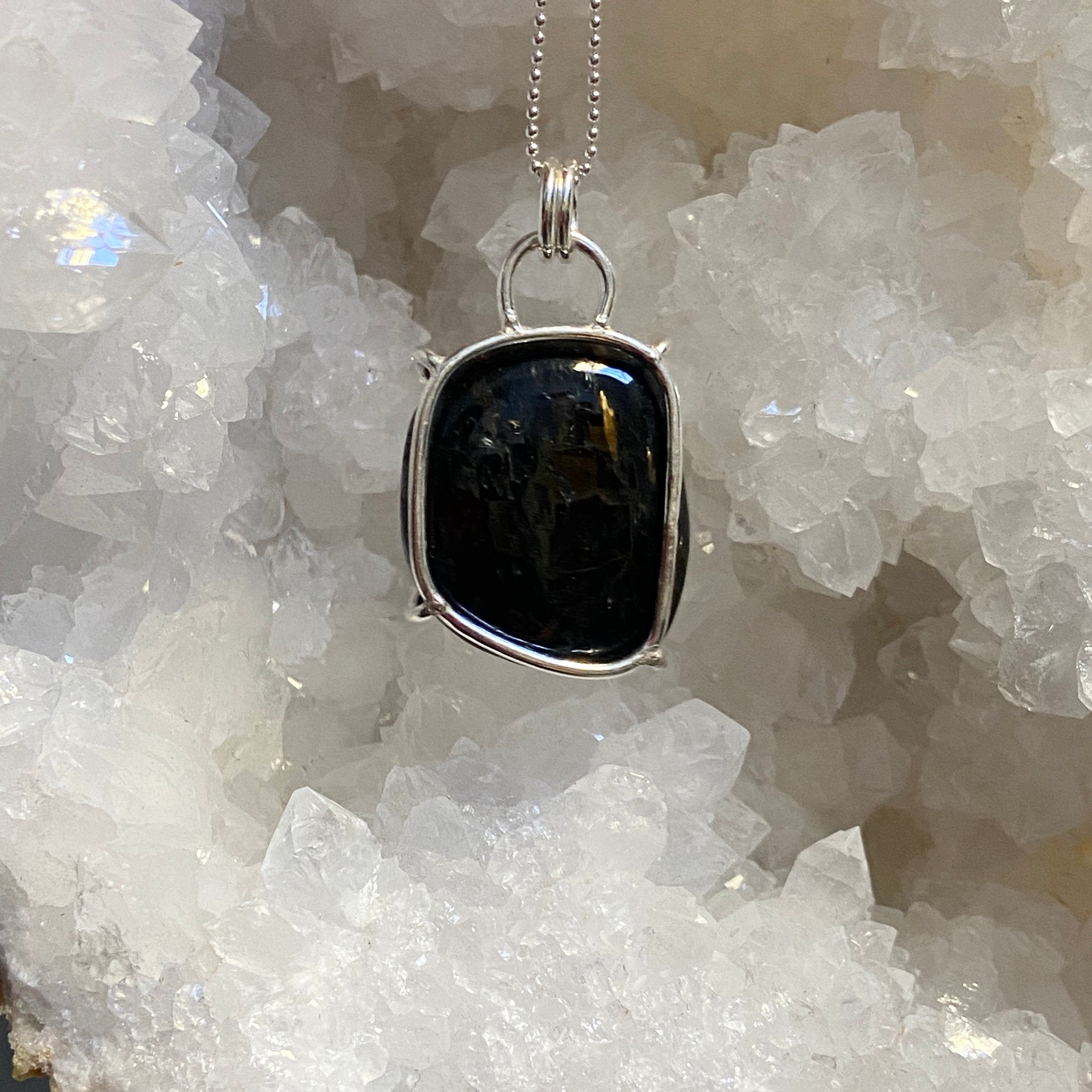 Nuummite Pendant - Bespoke by Song of the Sea - Castle Rocks Cornwall