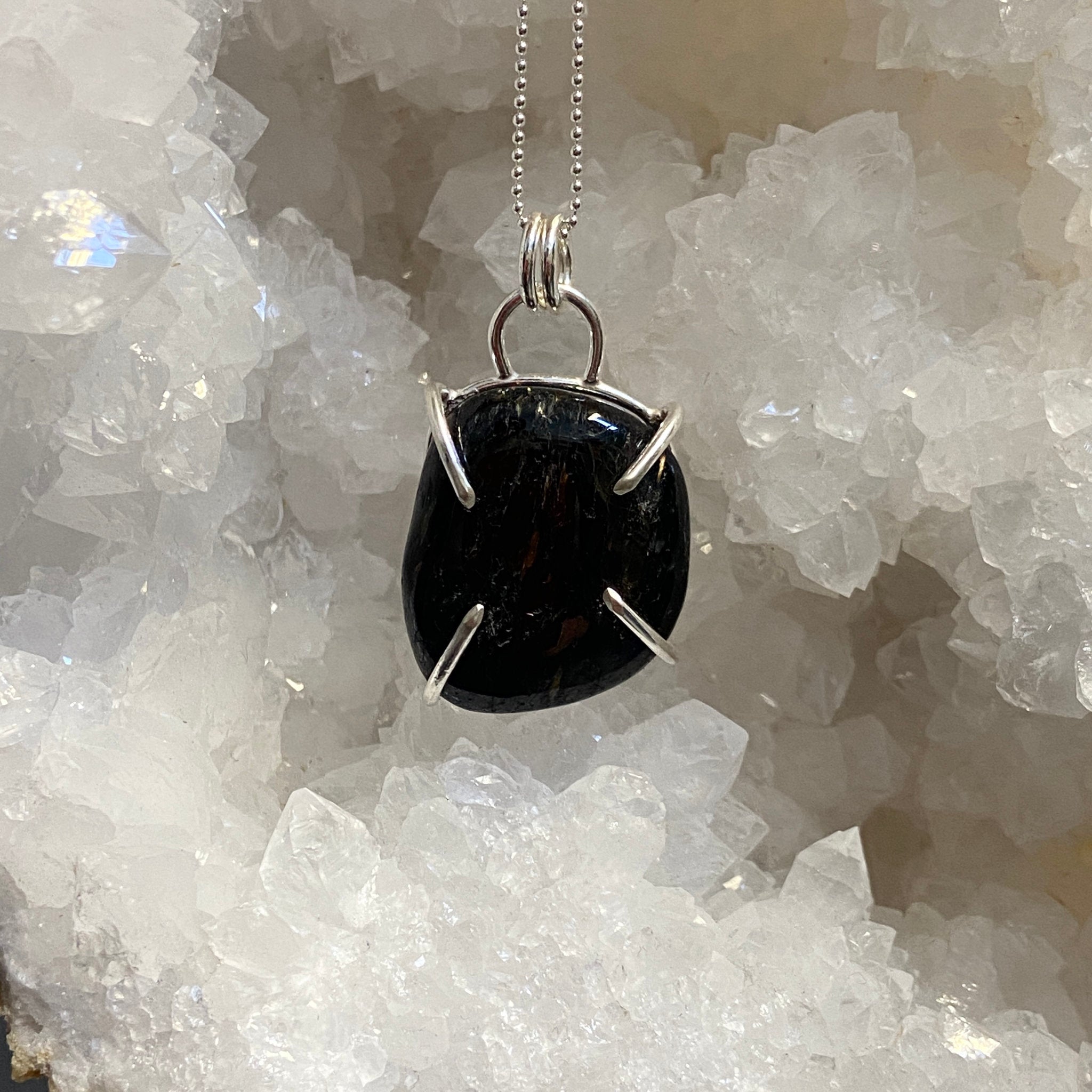 Nuummite Pendant - Bespoke by Song of the Sea - Castle Rocks Cornwall