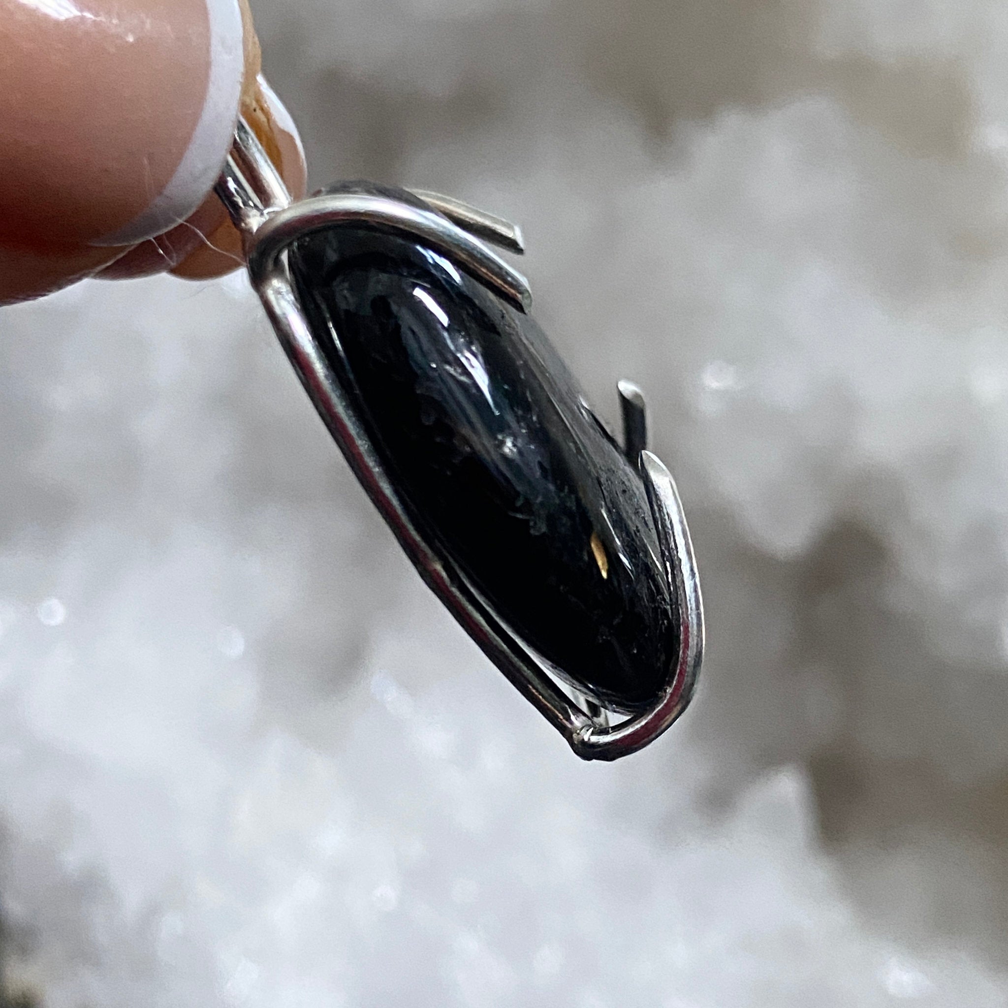 Nuummite Pendant - Bespoke by Song of the Sea - Castle Rocks Cornwall