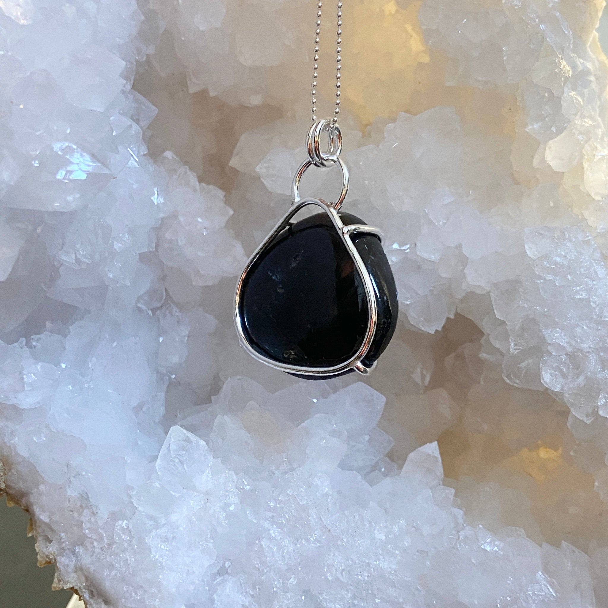 Nuummite Pendant - Bespoke by Song of the Sea - Castle Rocks Cornwall