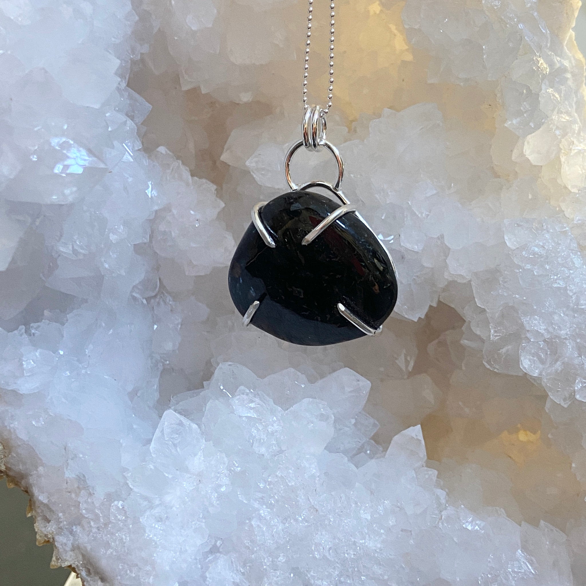 Nuummite Pendant - Bespoke by Song of the Sea - Castle Rocks Cornwall