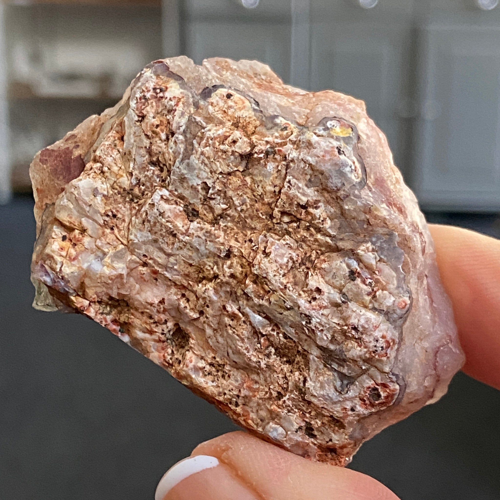 Pink & Purple Chalcedony – Morocco - Castle Rocks Cornwall