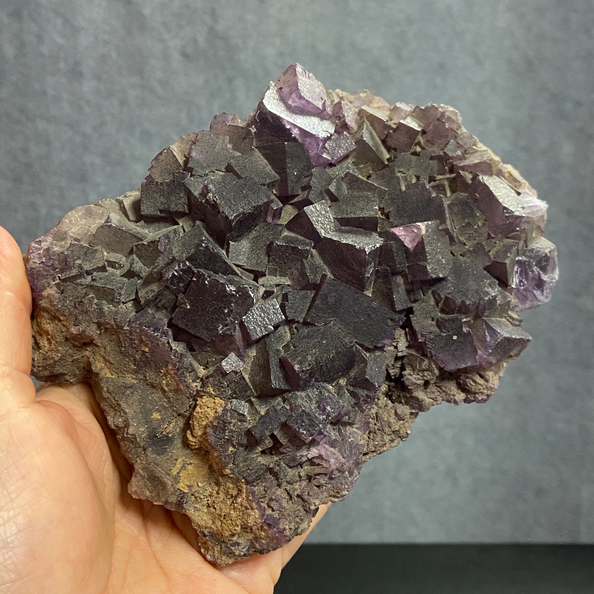 Purple Fluorite Cluster – Illinois - Castle Rocks Cornwall