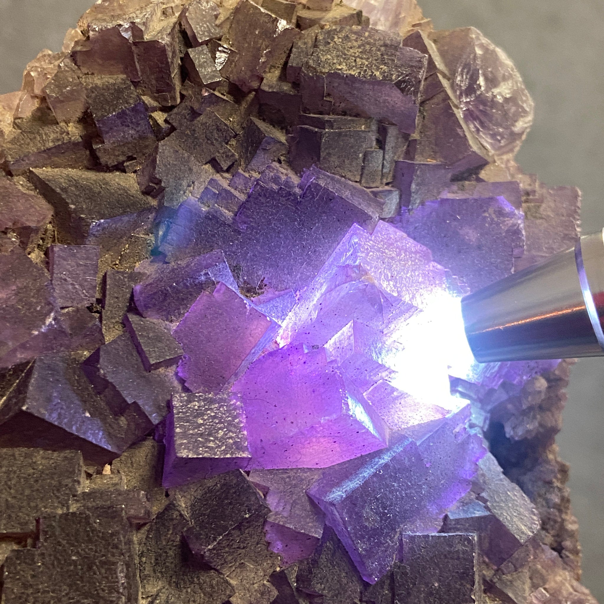Purple Fluorite Cluster – Illinois - Castle Rocks Cornwall