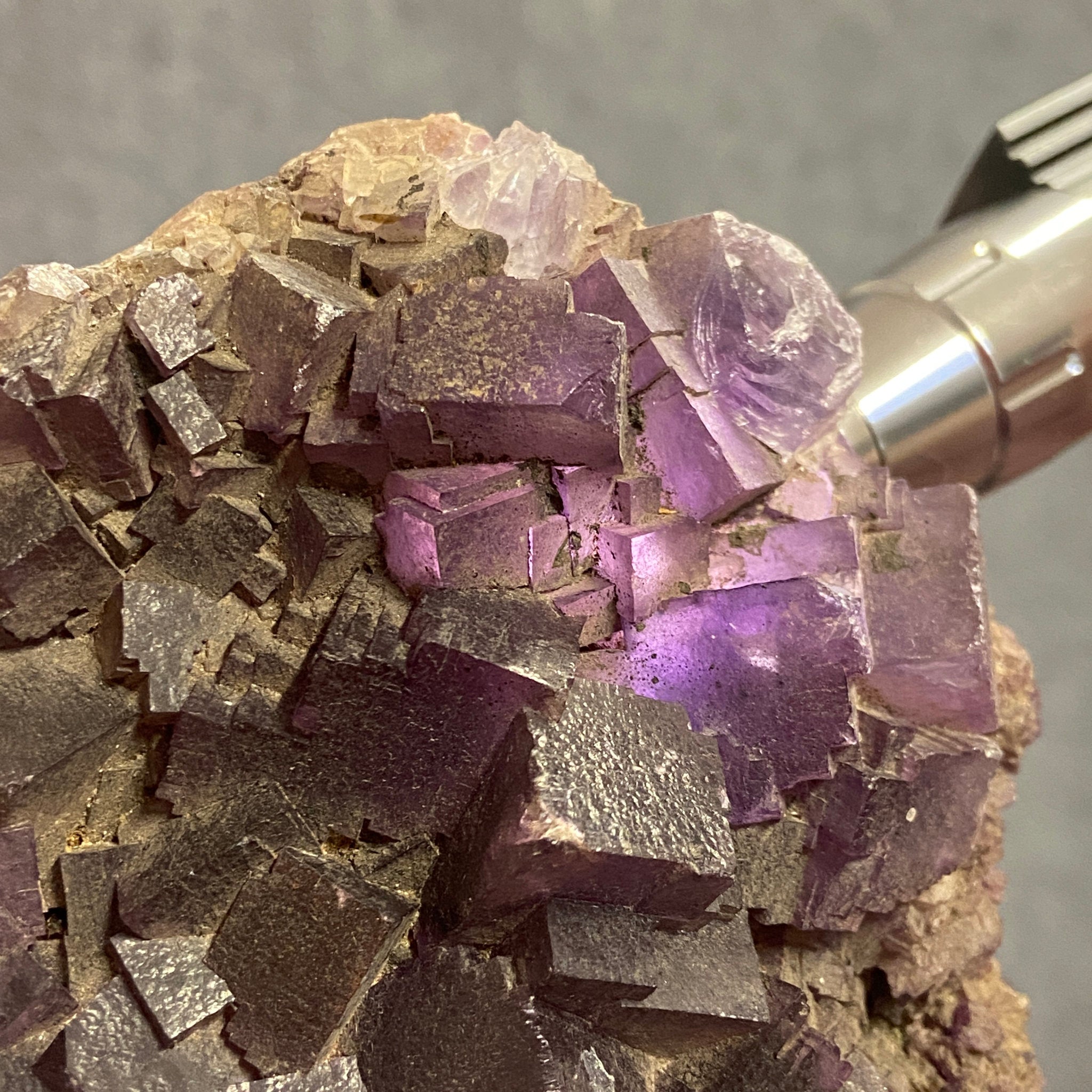 Purple Fluorite Cluster – Illinois - Castle Rocks Cornwall