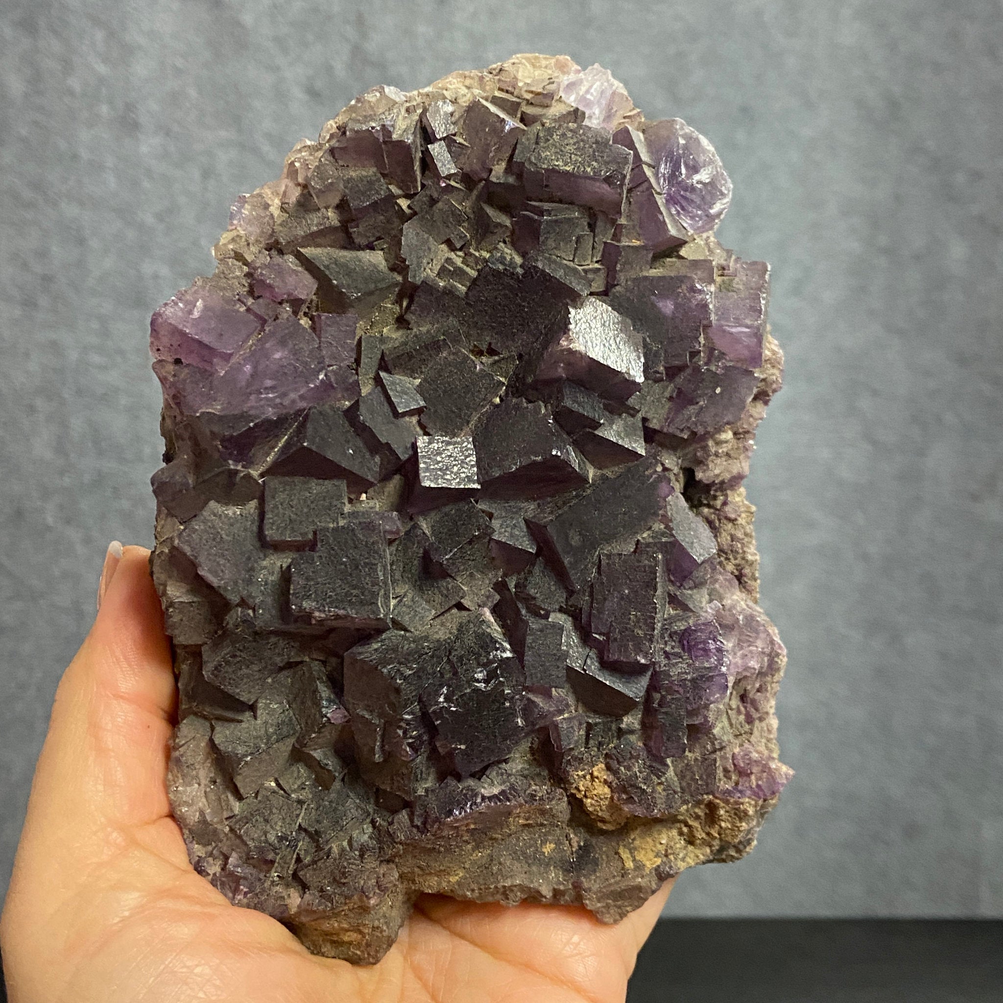 Purple Fluorite Cluster – Illinois - Castle Rocks Cornwall