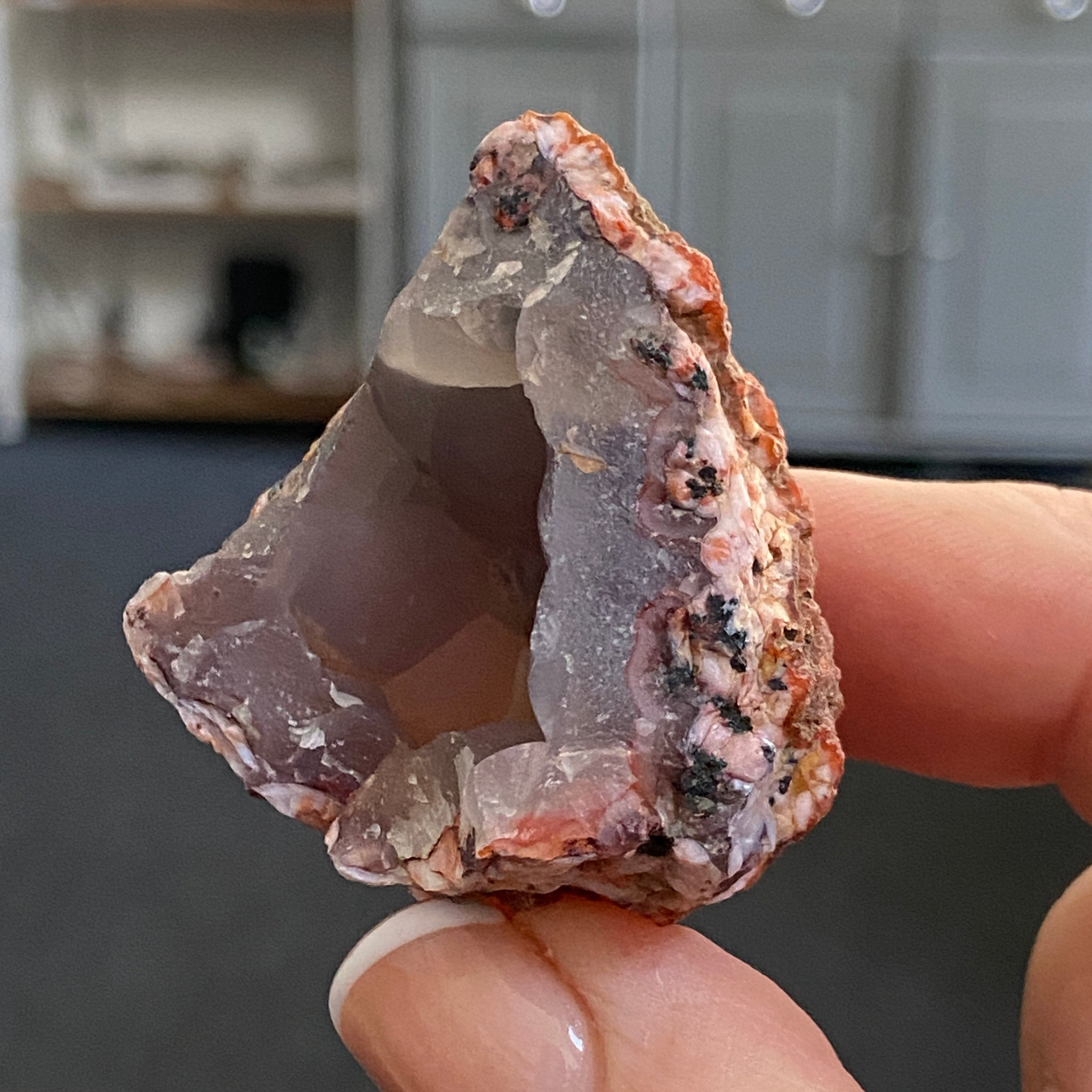 Purple, Pink & Red Chalcedony – Morocco - Castle Rocks Cornwall
