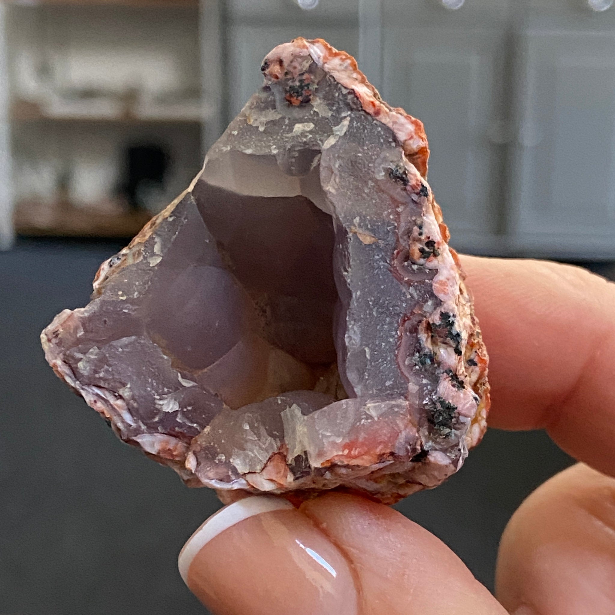 Purple, Pink & Red Chalcedony – Morocco - Castle Rocks Cornwall