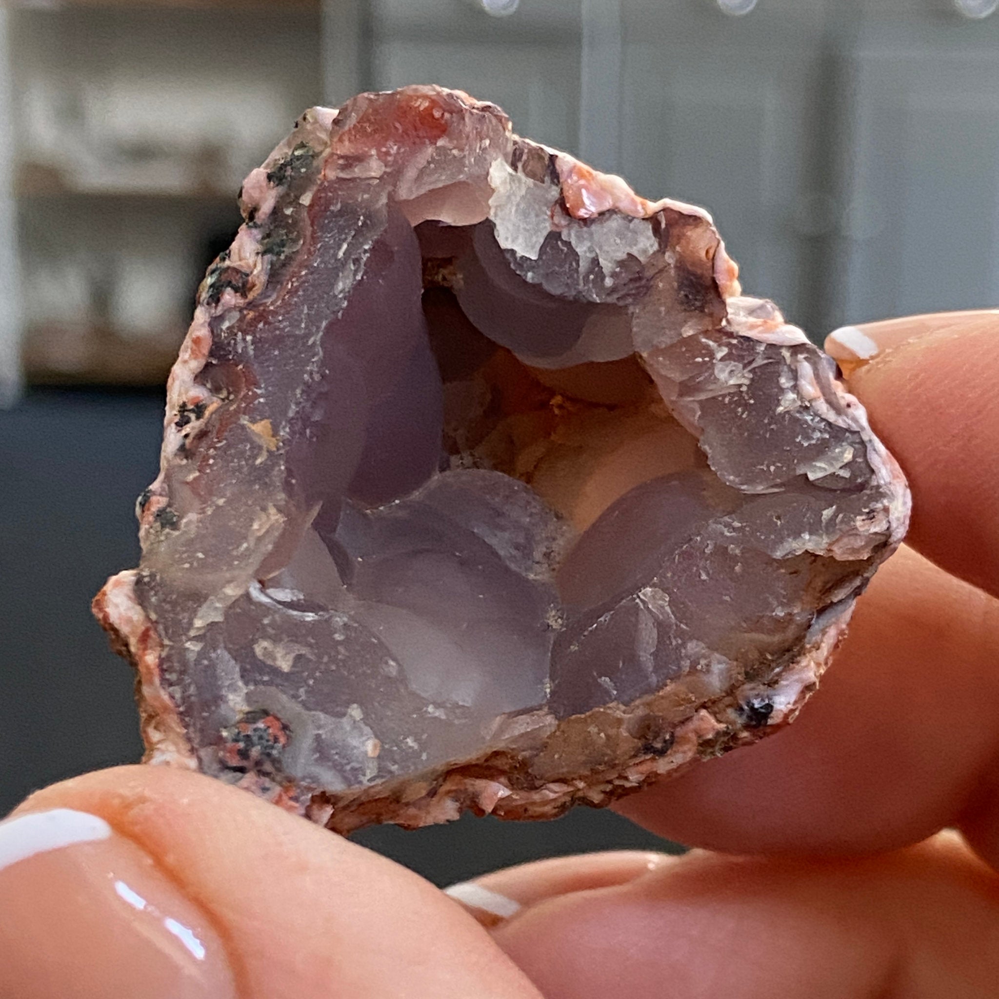 Purple, Pink & Red Chalcedony – Morocco - Castle Rocks Cornwall