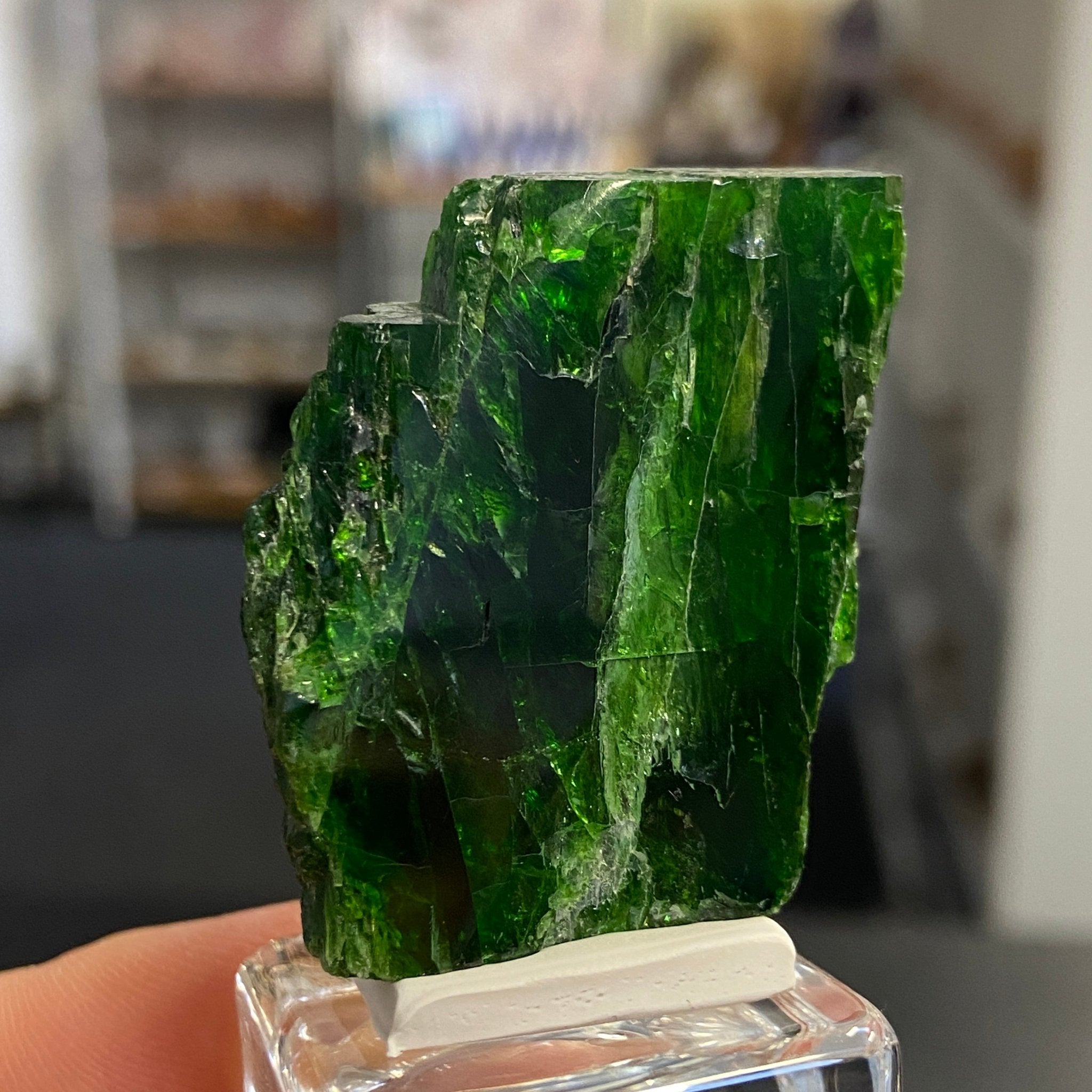 Rare Chrome Diopside Cluster – Russia - Castle Rocks Cornwall