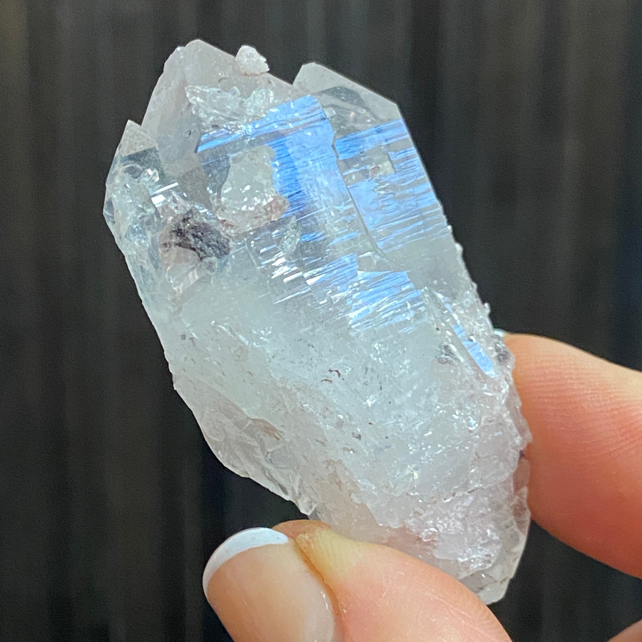 Sacred Pink Lemurian Crystal - Castle Rocks Cornwall