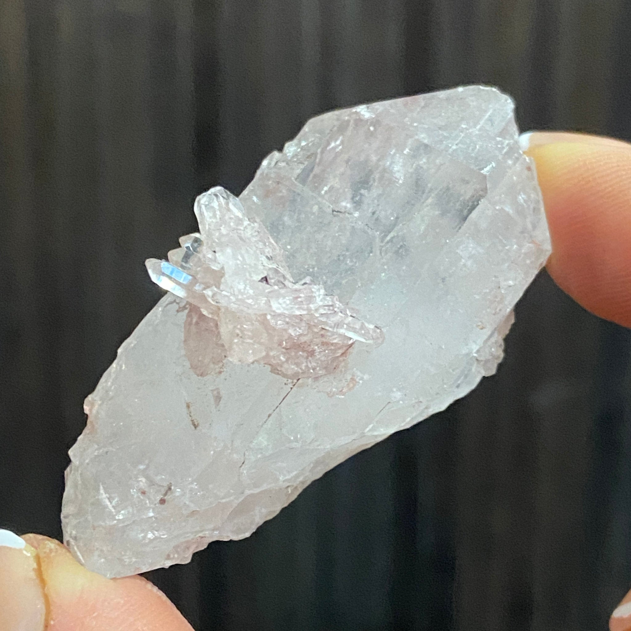 Sacred Pink Lemurian Crystal - Castle Rocks Cornwall