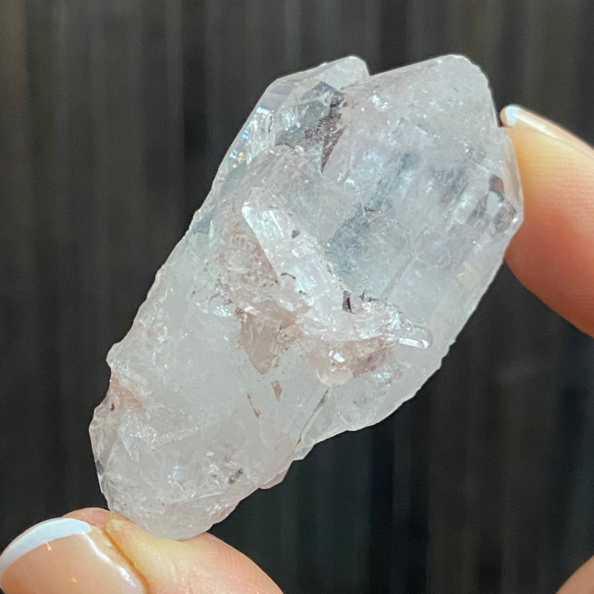 Sacred Pink Lemurian Crystal - Castle Rocks Cornwall