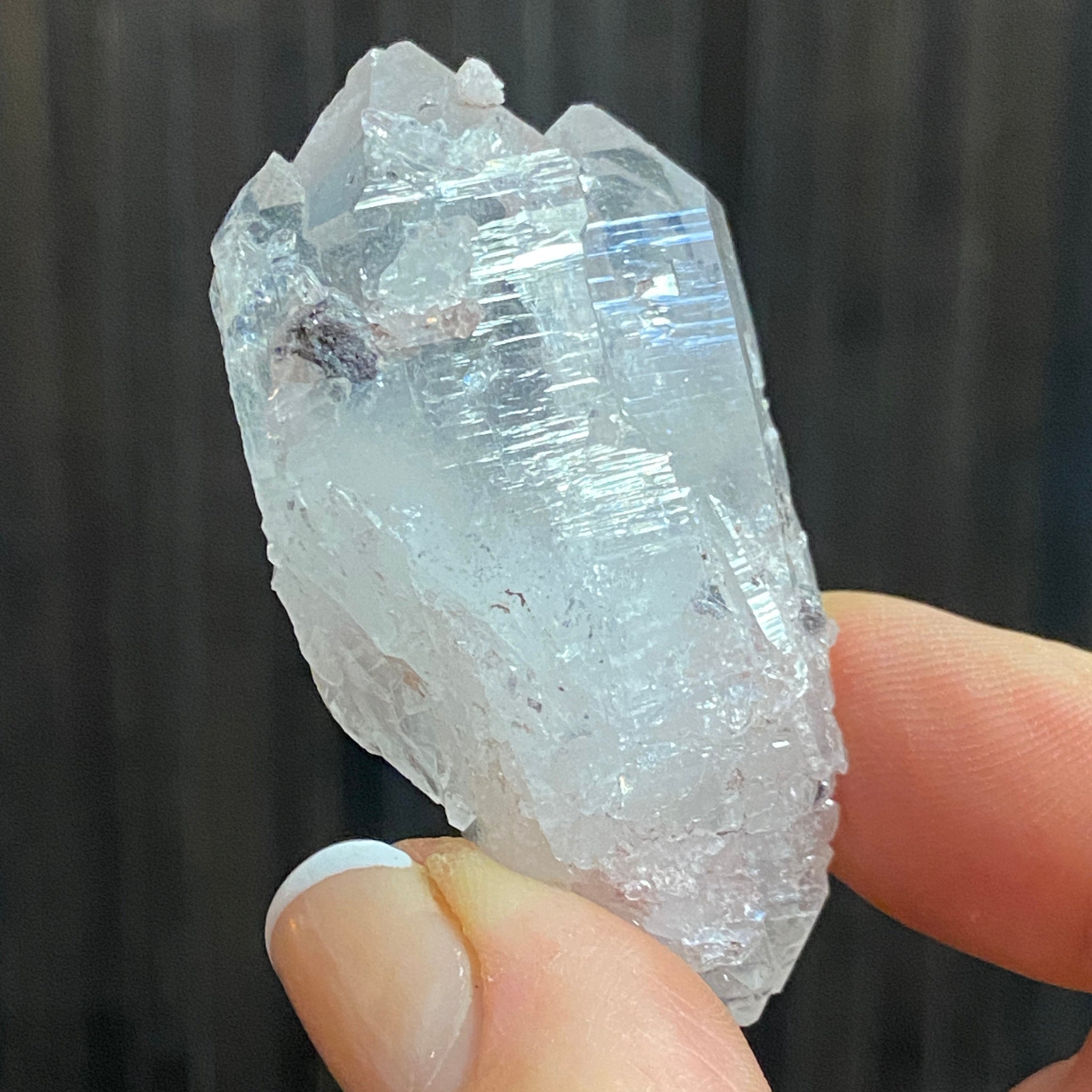 Sacred Pink Lemurian Crystal - Castle Rocks Cornwall