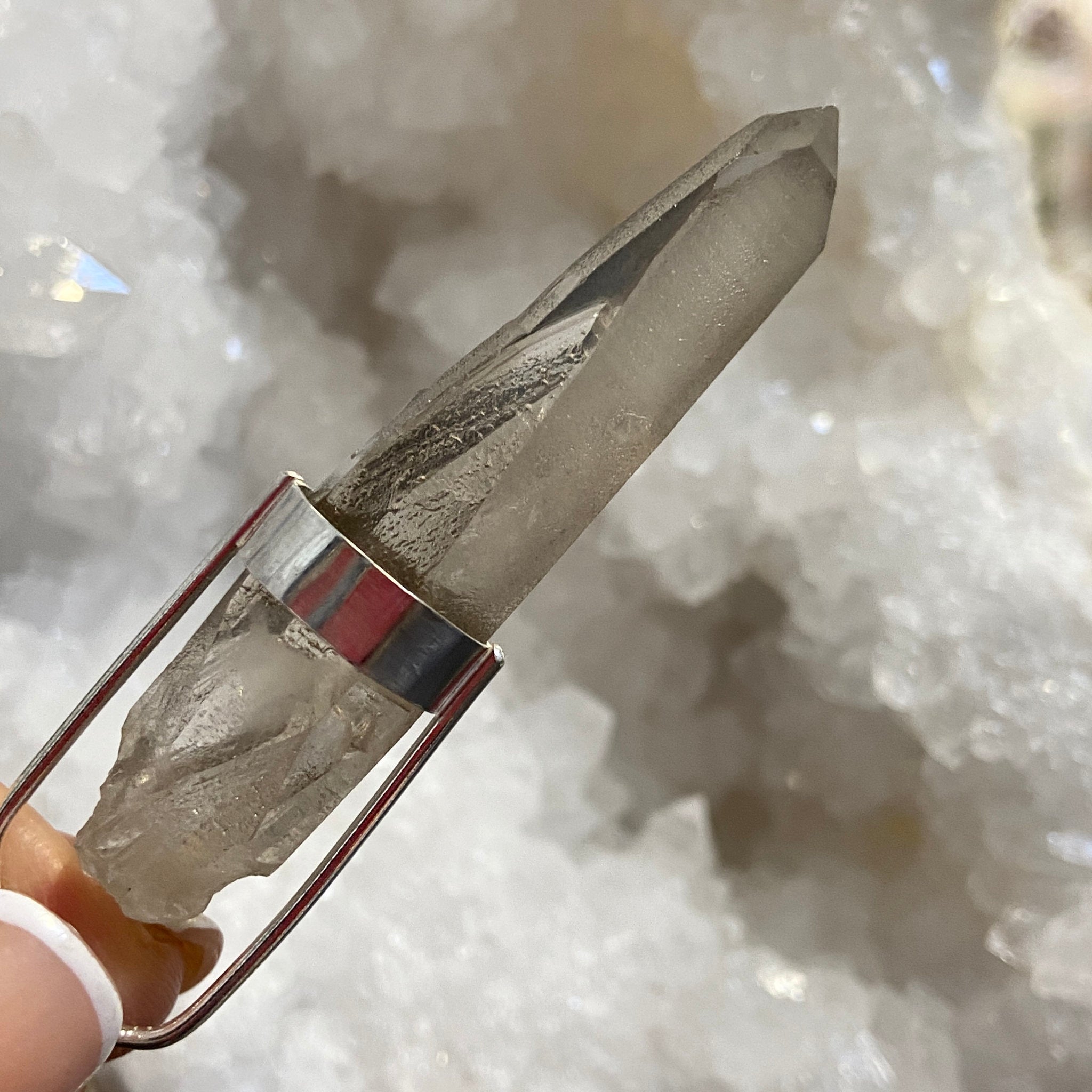 Smoky Lemurian Seed Pendant – Brazil - Bespoke by Song of the Sea - Castle Rocks Cornwall