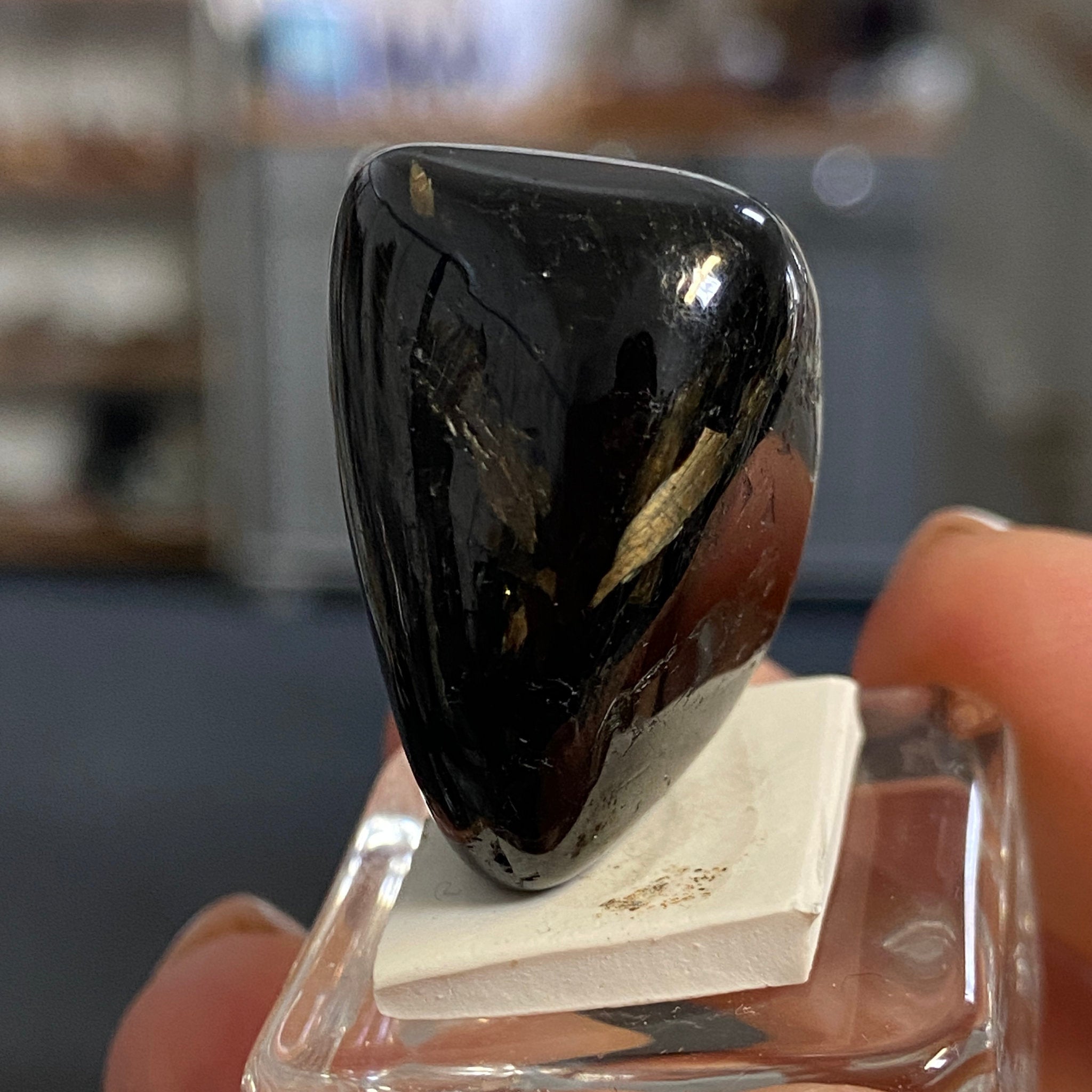 The Best Nuummite from Greenland - Tumbled Stone - AAA - Castle Rocks Cornwall