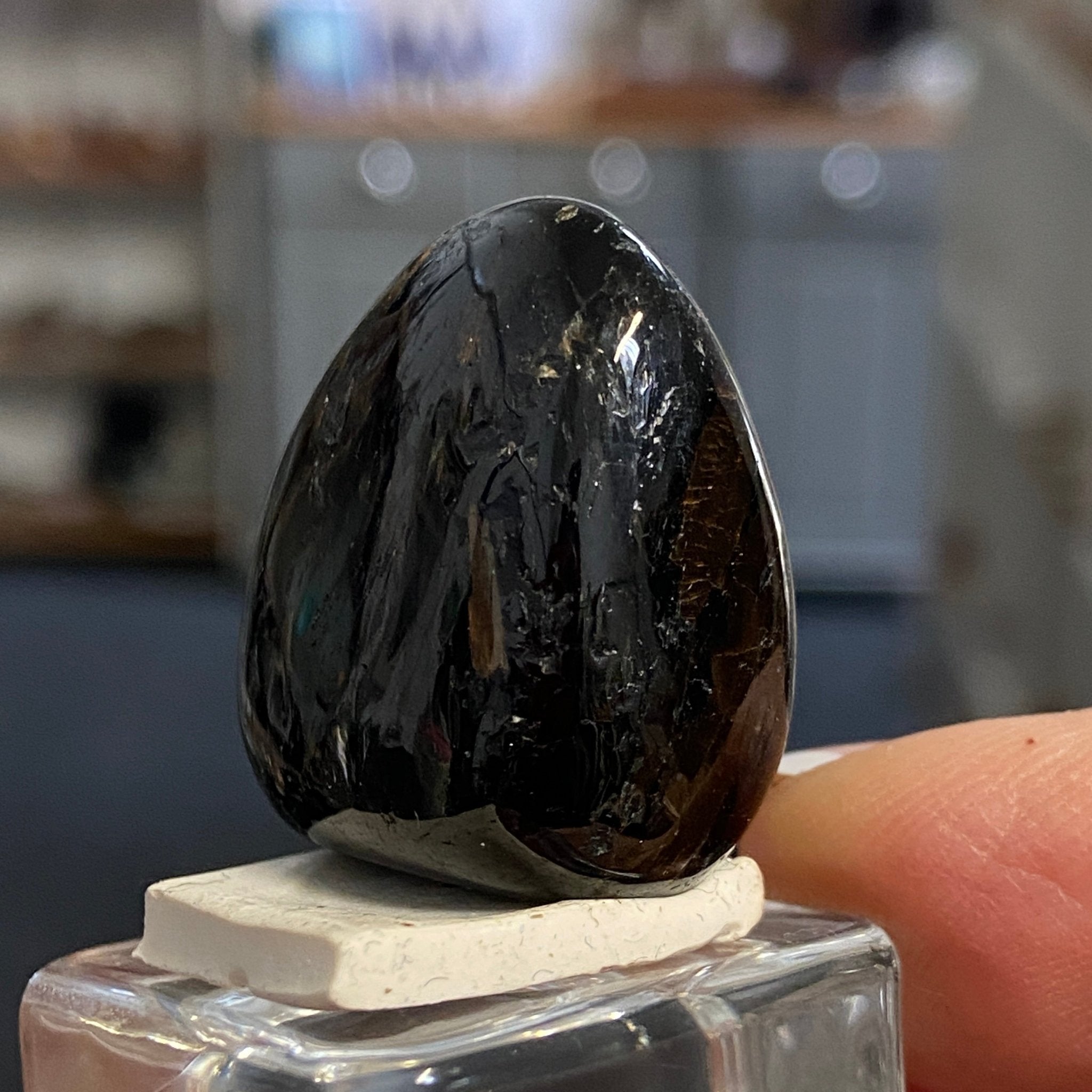 The Best Nuummite from Greenland - Tumbled Stone - AAA - Castle Rocks Cornwall