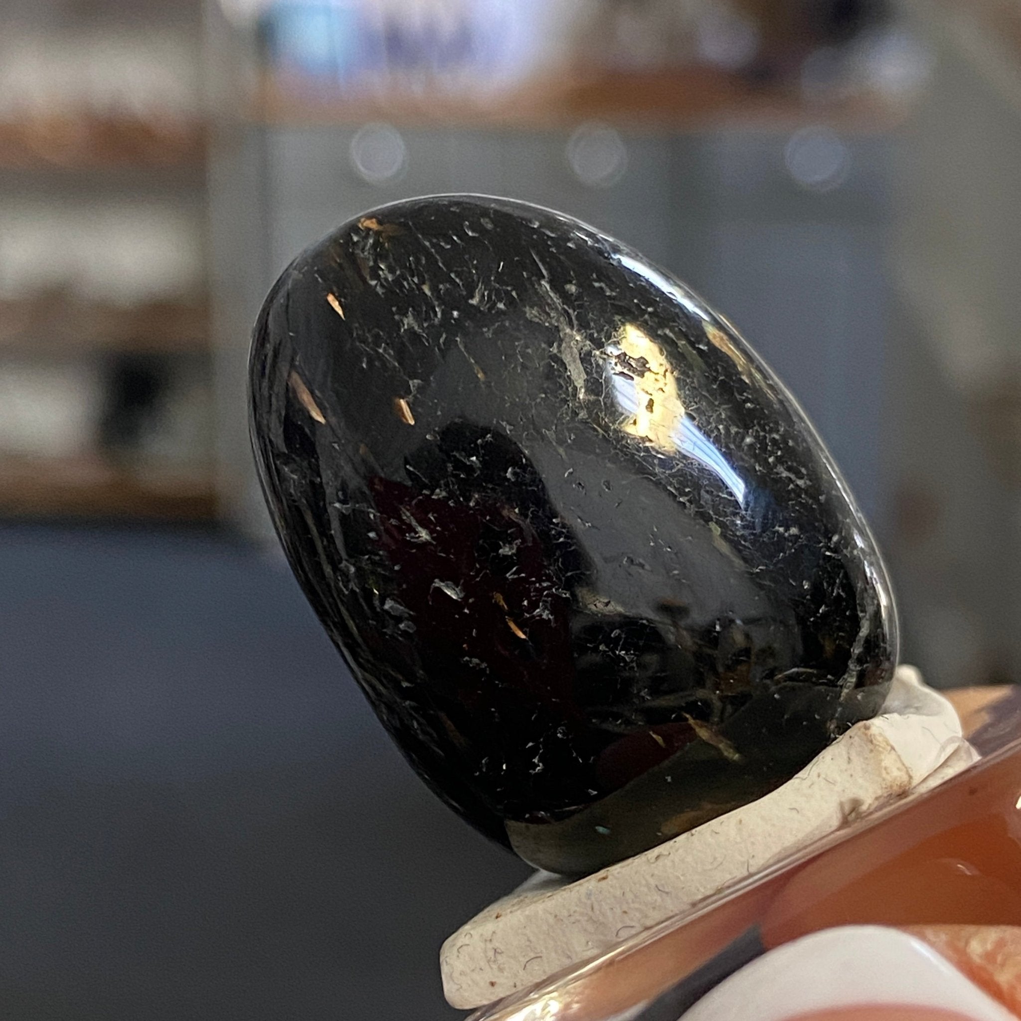 The Best Nuummite from Greenland - Tumbled Stone - AAA - Castle Rocks Cornwall