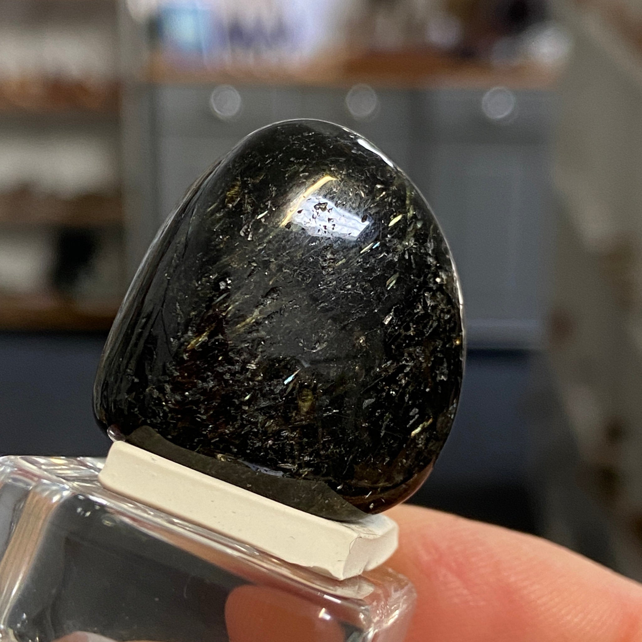The Best Nuummite from Greenland - Tumbled Stone - AAA - Castle Rocks Cornwall