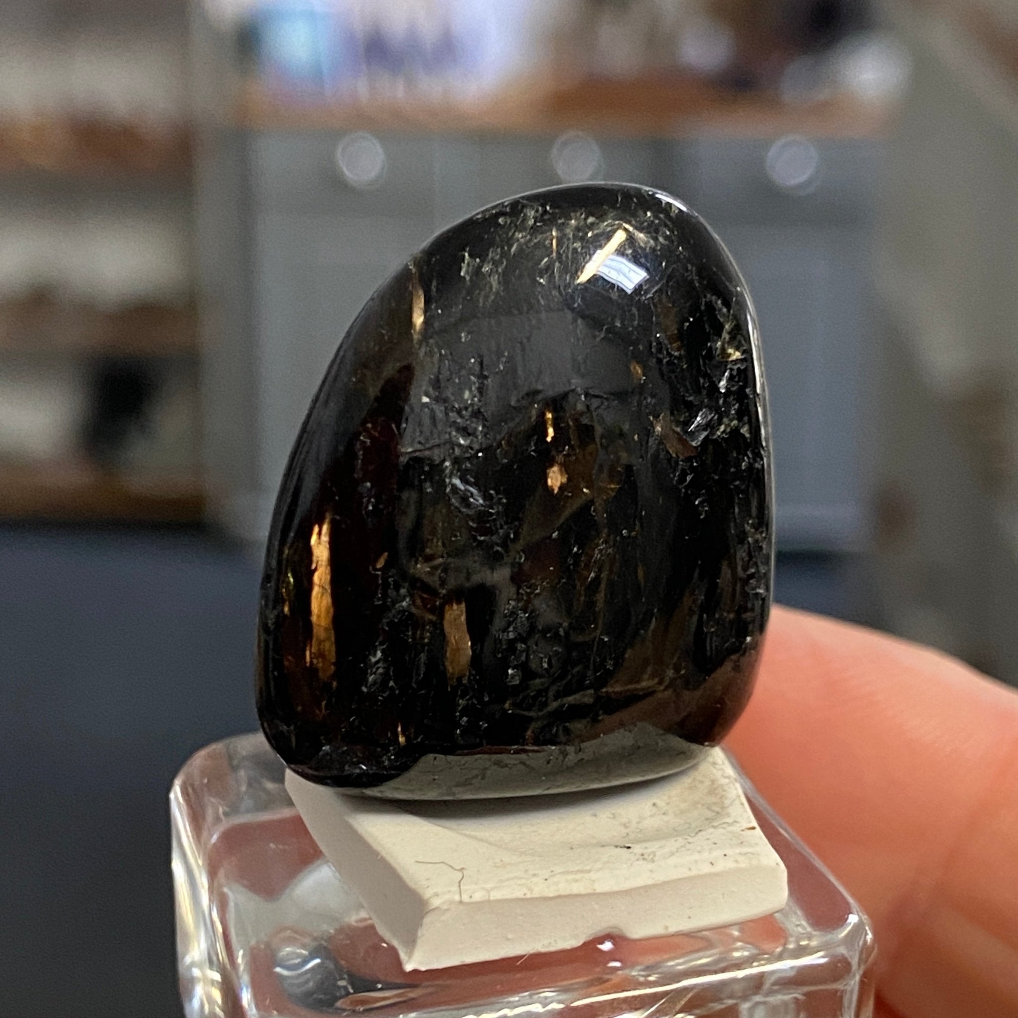 The Best Nuummite from Greenland - Tumbled Stone - AAA - Castle Rocks Cornwall