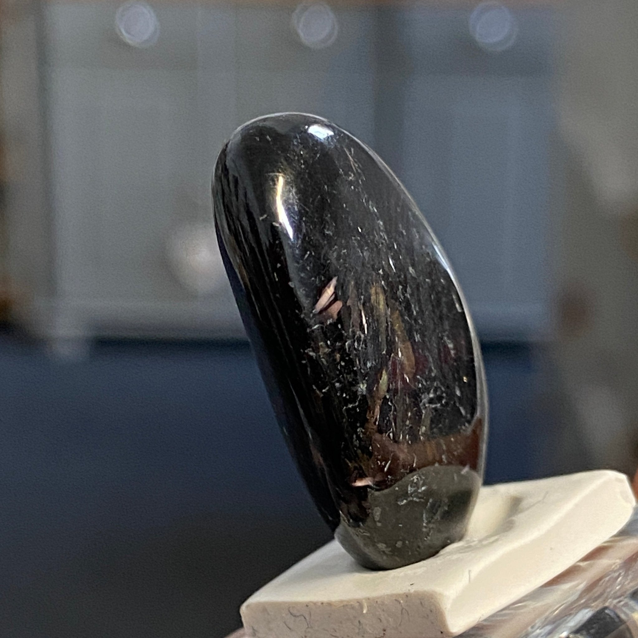 The Best Nuummite from Greenland - Tumbled Stone - AAA - Castle Rocks Cornwall