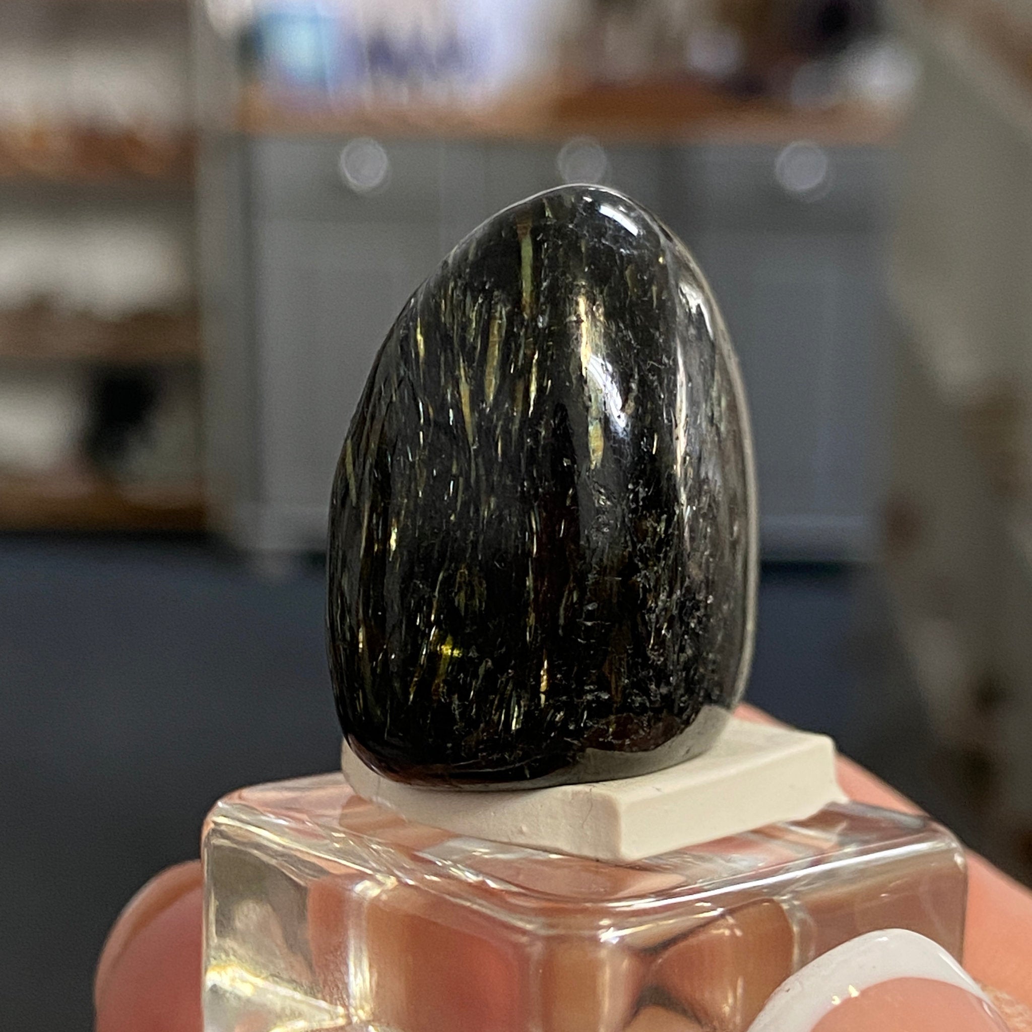 The Best Nuummite from Greenland - Tumbled Stone - AAA - Castle Rocks Cornwall